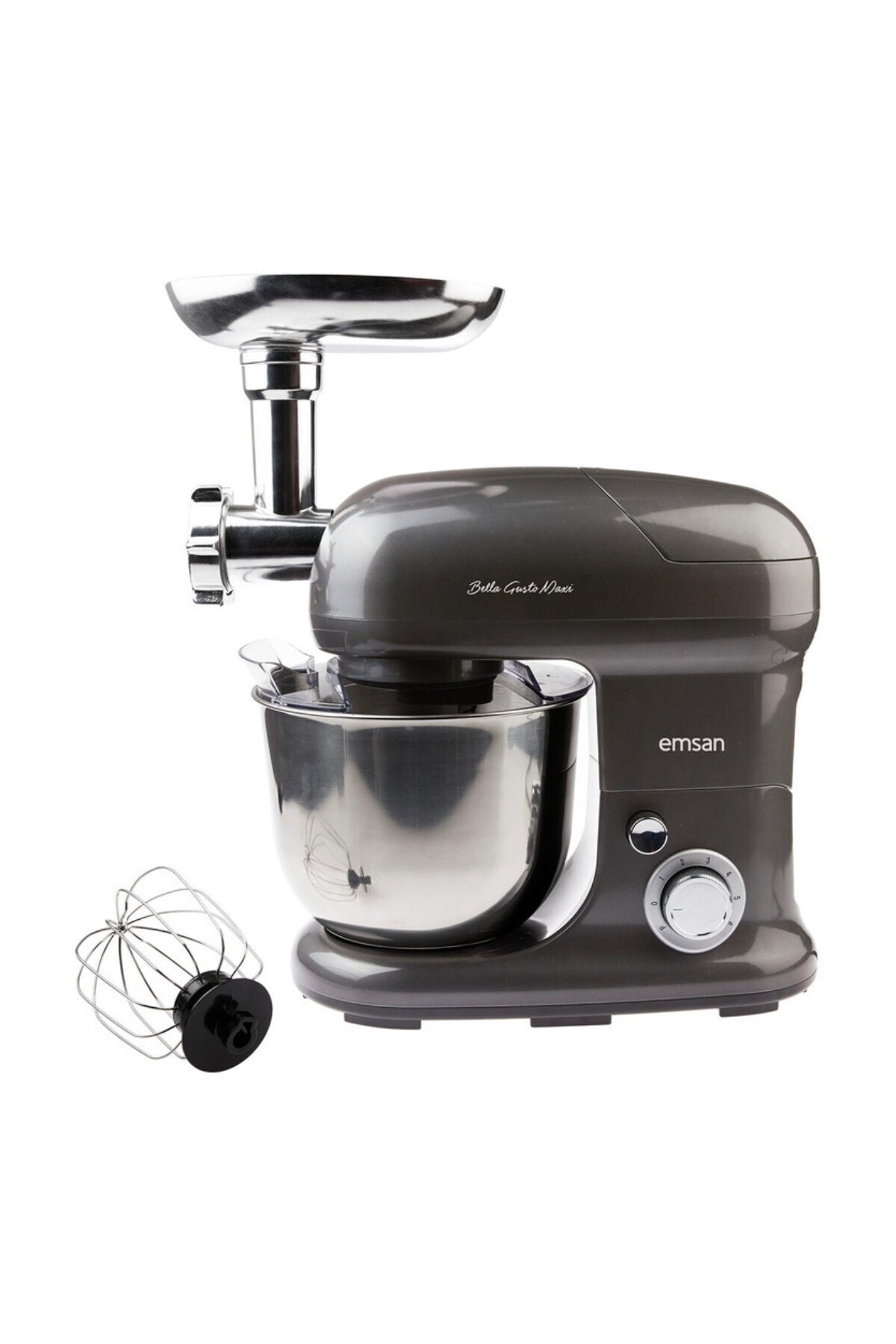 میکسر و ست استند آنتراسیت BELLA GUSTO MAXI ANTHRACITE KITCHEN CHEF 1300W 5 LT اورجینال Emsan