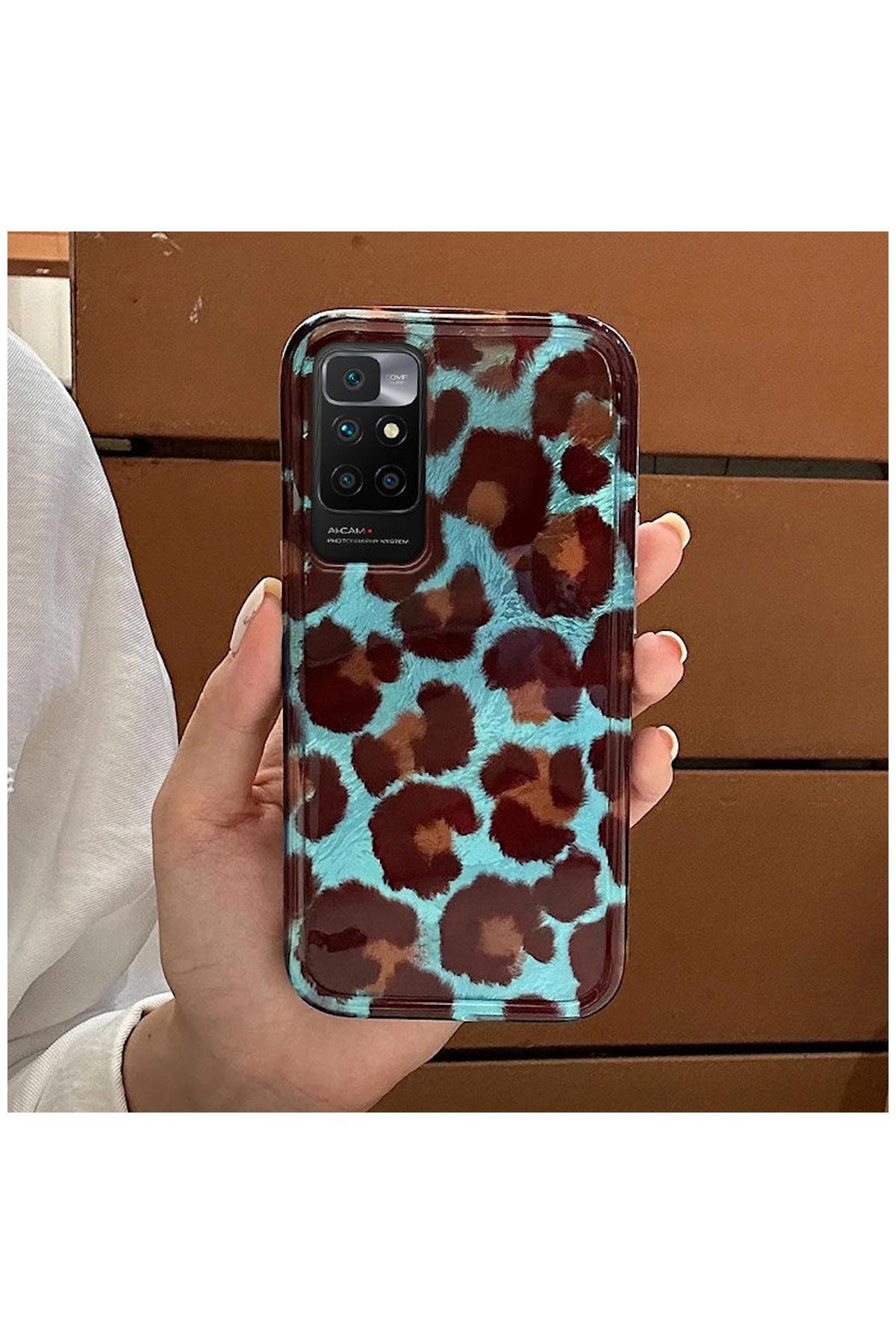 کاور و قاب سازگار با ردمی 10 شیائومی سیلیکونی ZEBANA LUXE LEOPARD قهوه ای اورجینال Zebana