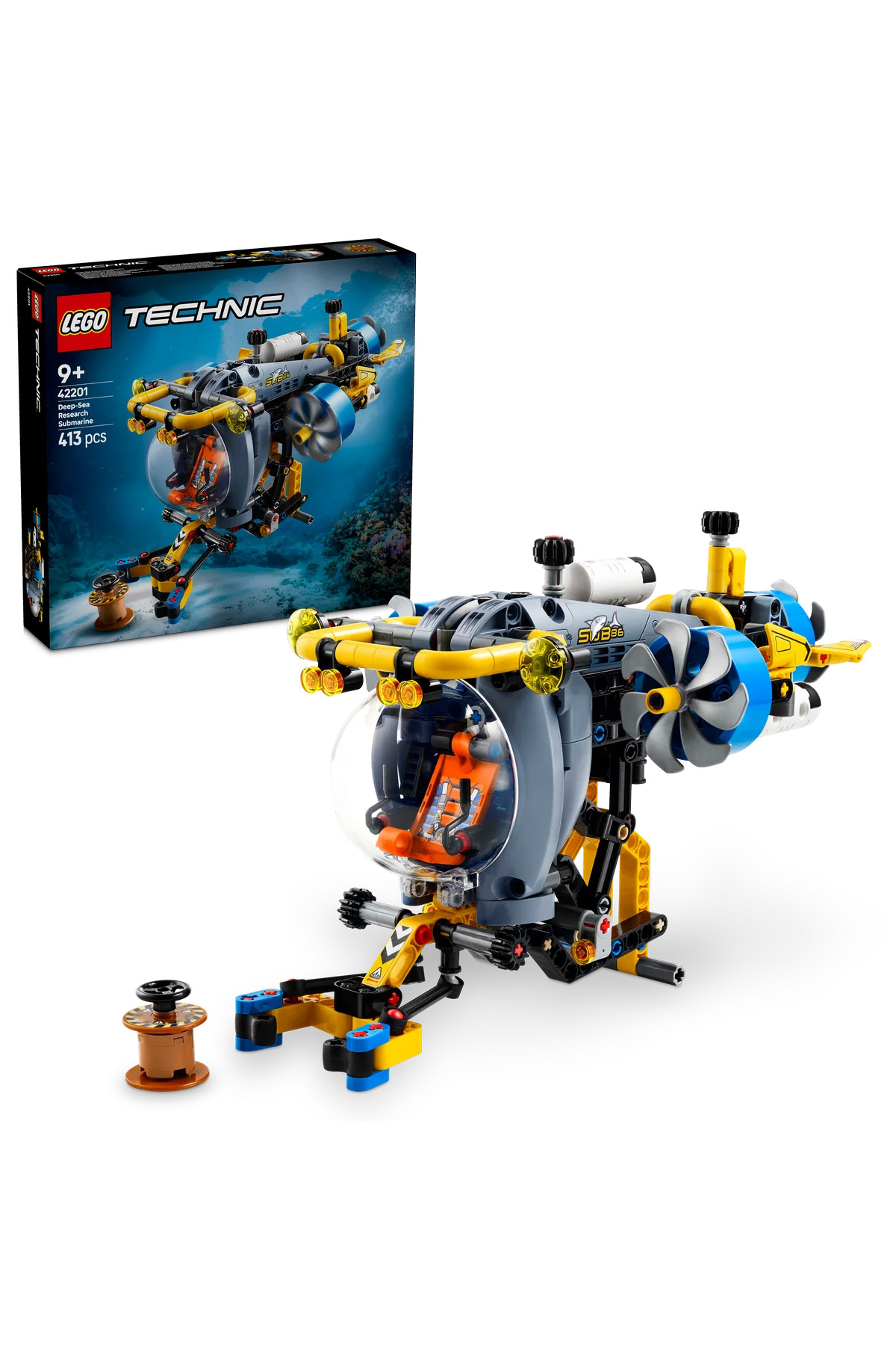 لگو و اسباب بازی های ساخت محور ® TECHNIC DEEP SEA RESEARCH SUBMARINE 42201 TOY BUILDING SET FOR KIDS 9+ 413P اورجینال LEGO
