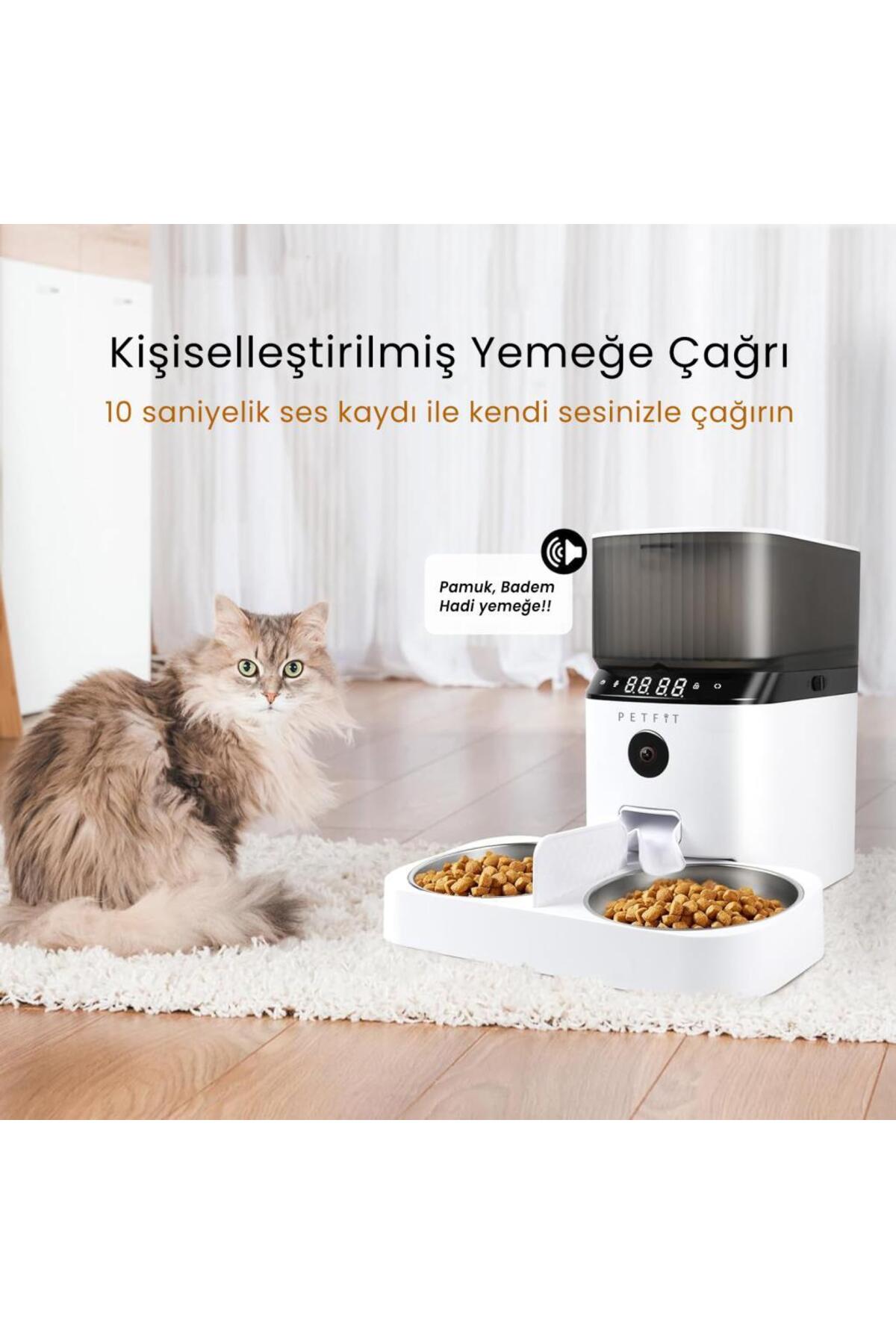 غذادهنده خودکار هوشمند گربه و سگ پت‌فیت Petfit AutoDine X Plus با دوربین Wi-Fi و دو کاسه 5L