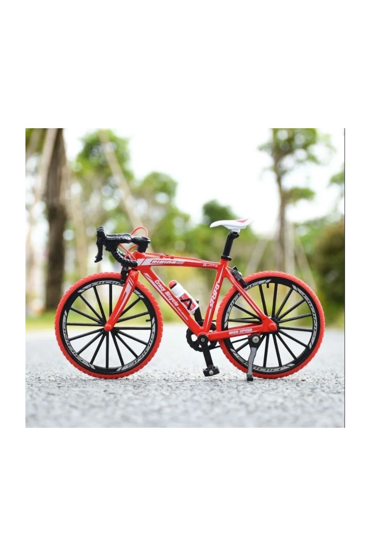 مدل خودرو دوچرخه کوهستانی فلزی مینیاتوری DIECAST BICYCLE مجسمه تزئینی 1:10 اورجینال Mıncır Shop