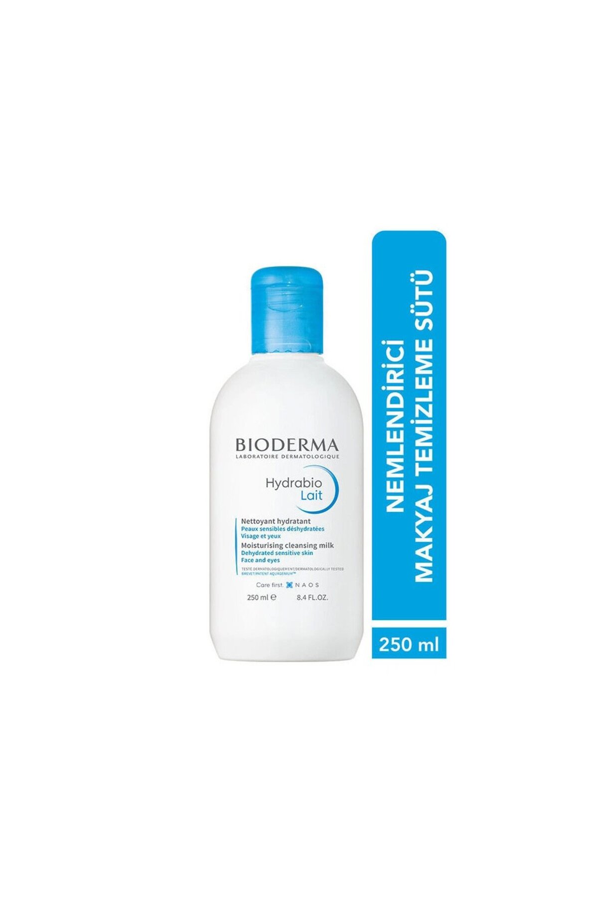 محلول پاک کننده آرایش شیری مدل Hydrabio با حجم 250 میل بایودرما Bioderma