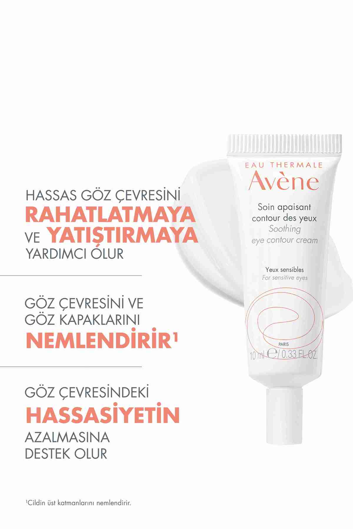 کرم دور چشم مرطوب کننده سطح کانتور آرامش بخش 10 میل Avene