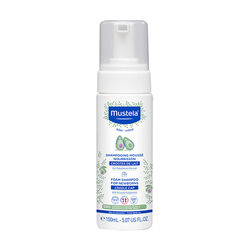 شامپو فومی نوزاد موستلا Mustela، پاک‌کننده ملایم مو و پوست سر، ۱۵۰ میلی‌لیتر