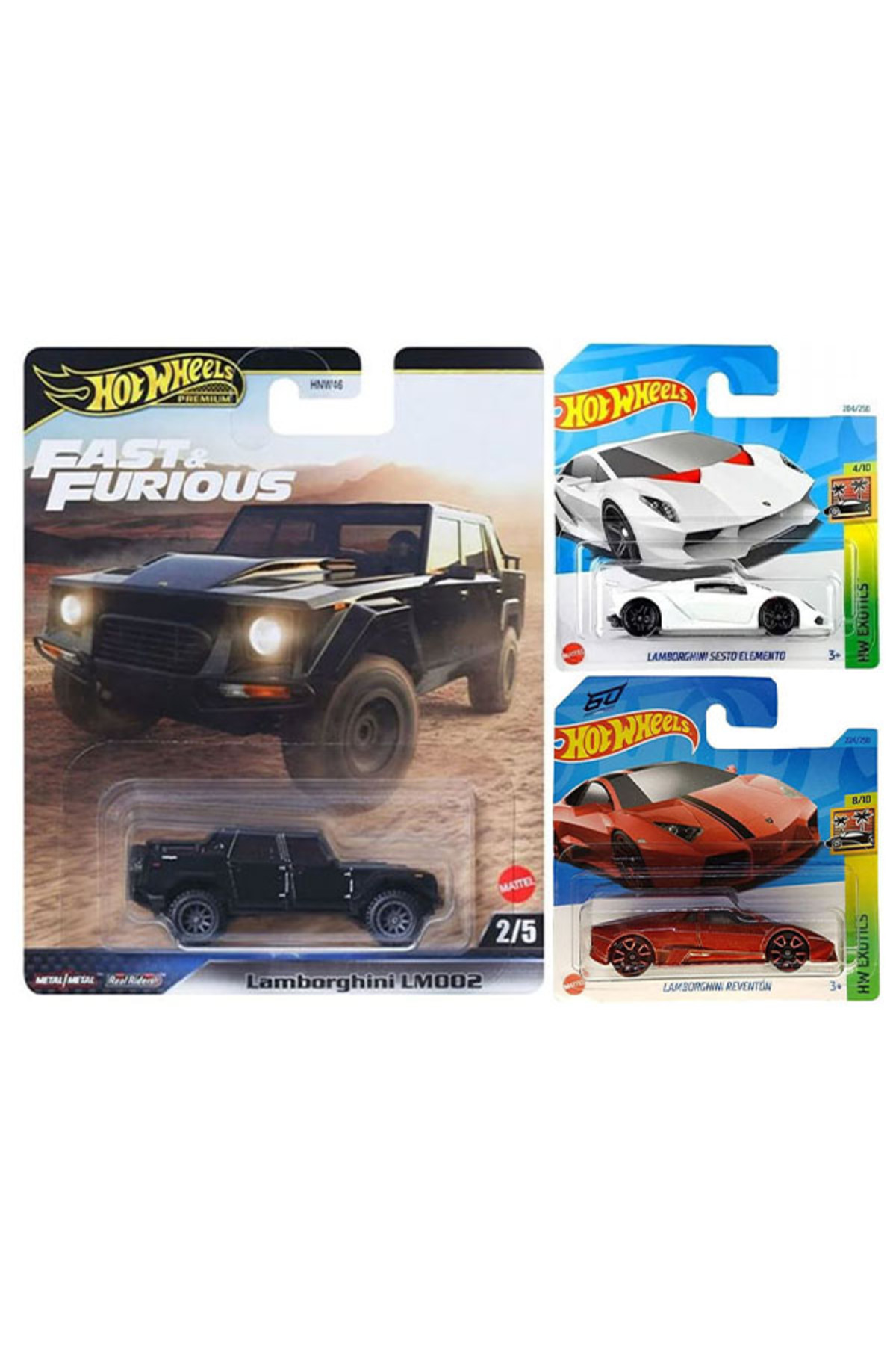 ماشین اسباب بازی مجموعه 3 خودرو لامبورگینی LM002 و سستو المانتو رونتون 1 64 از ترکیه HOT WHEELS