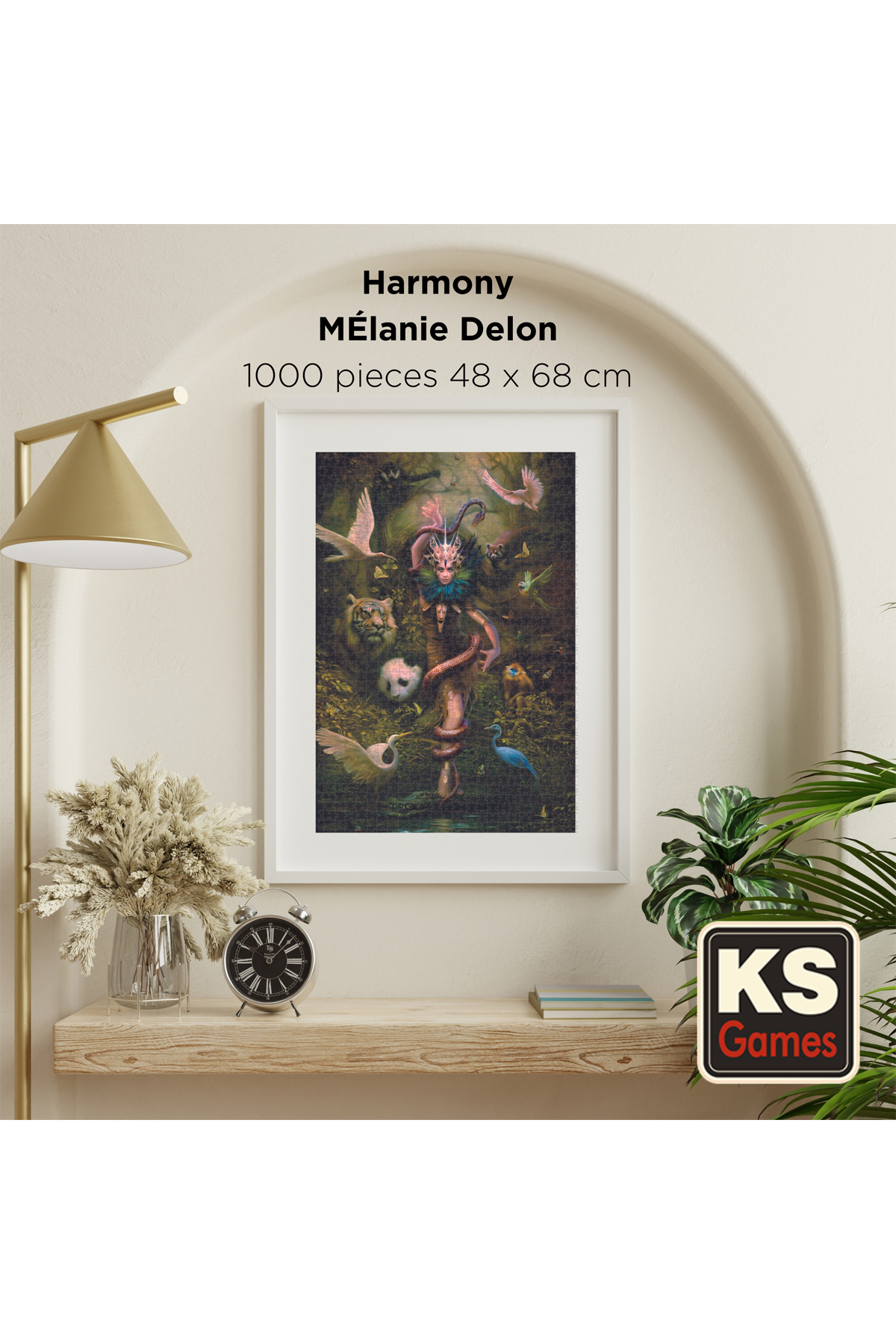 پازل نسخه جدید سیستم کلیک کامل فناوری MELANIE DELON HARMONY هارمونی 1000 قطعه اورجینال Ks Games
