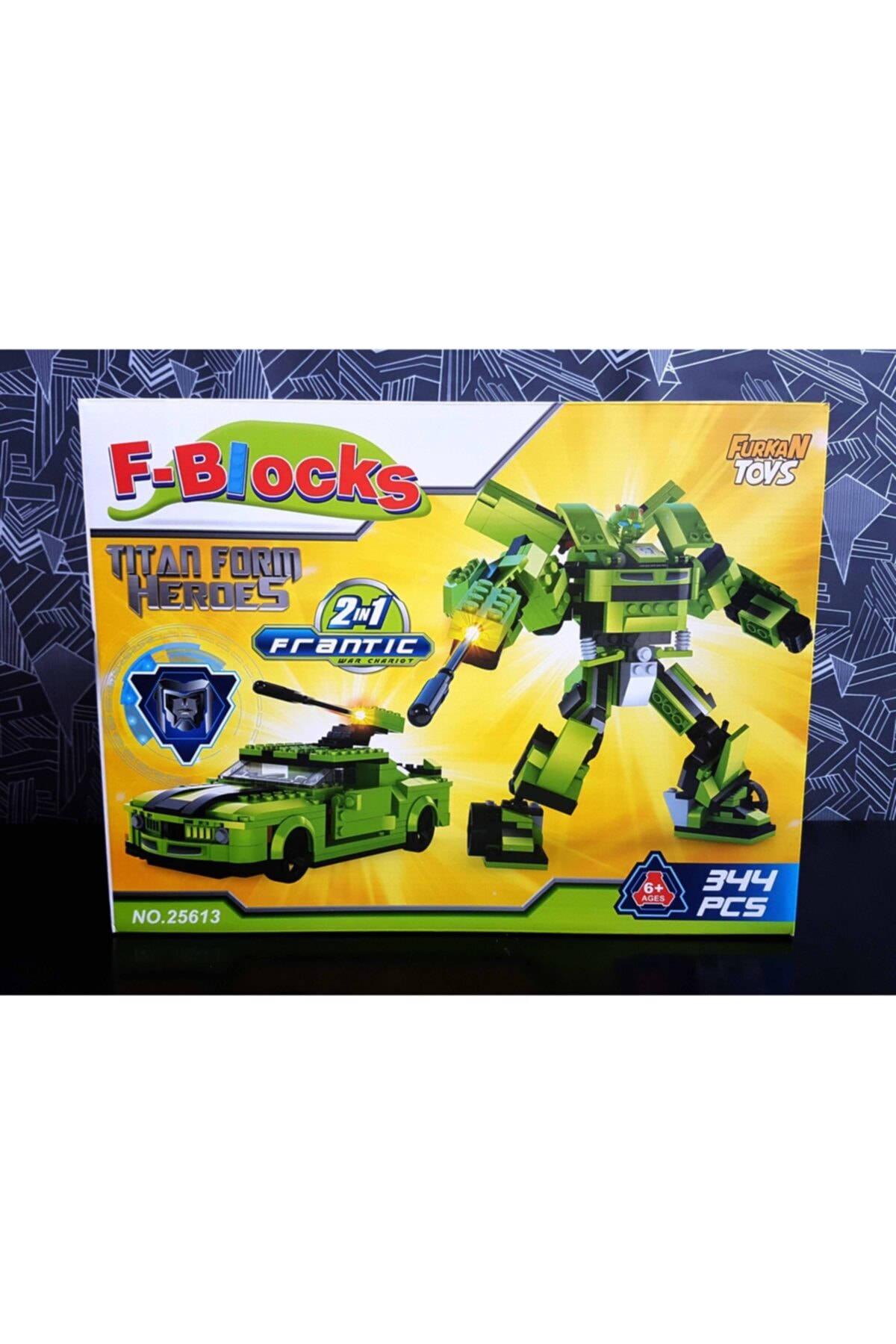 لگو و اسباب بازی های ساخت محور 344 تکه تایتان فرم قهرمانان 2 در 1 ربات تبدیل از ترکیه Furkan Toys