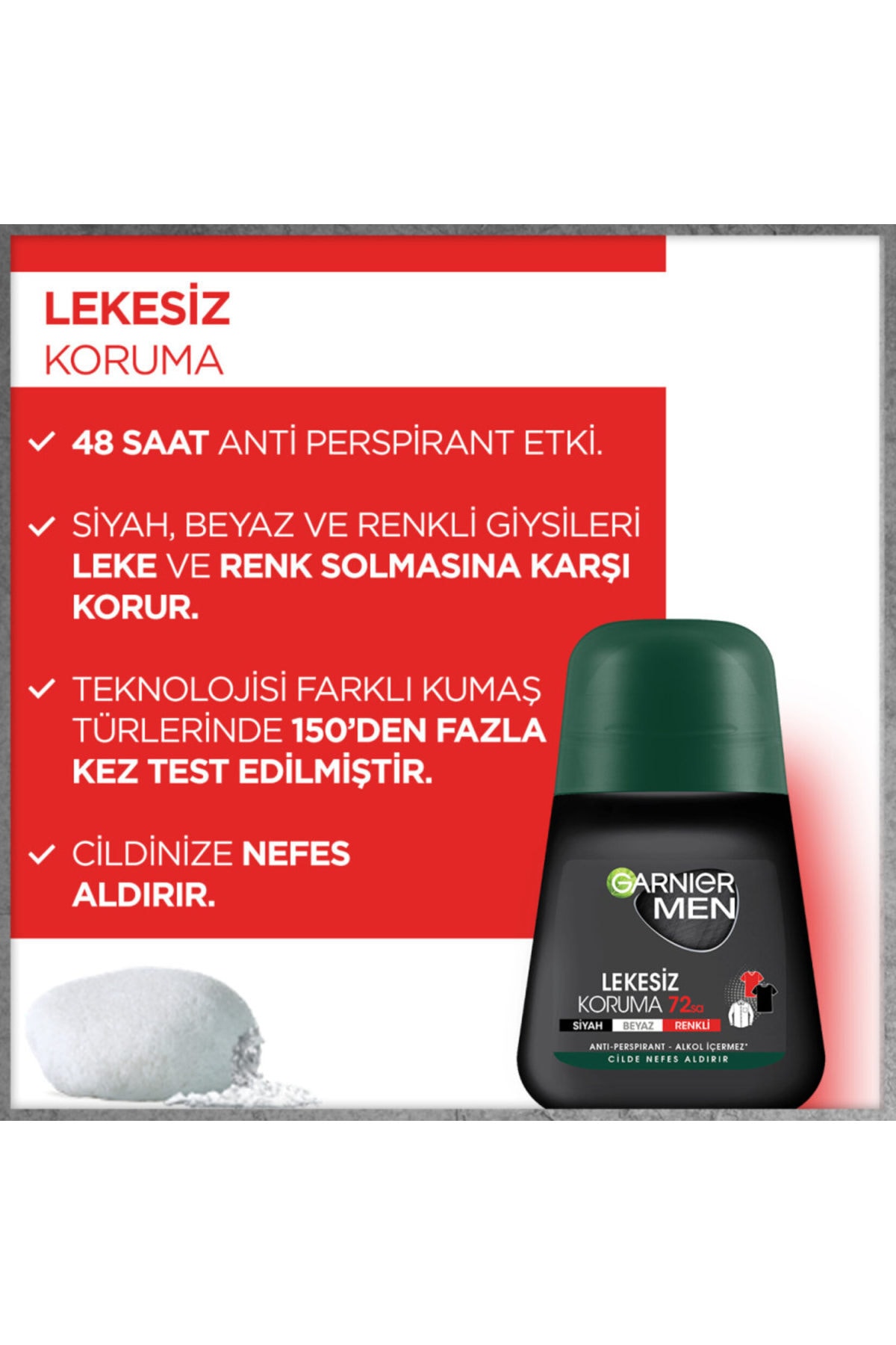 Garnier مردانه حفاظت استیل ضد لکه 50 میلی لیتر