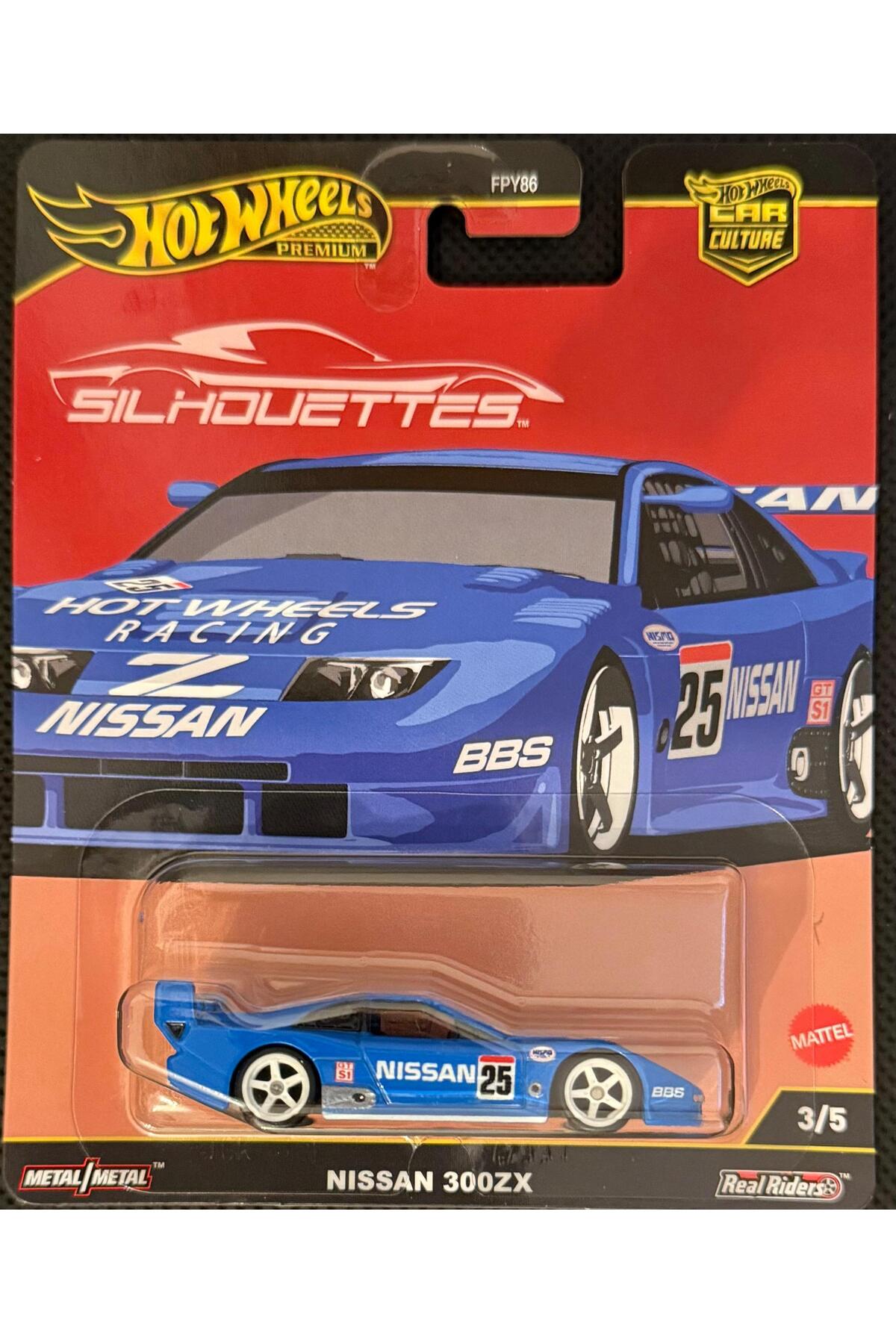 ماشین اسباب بازی SILHOUETTES کشت اتومبیل ممتاز نیسان 300ZX JBK61 هات ویلز اورجینال HOT WHEELS