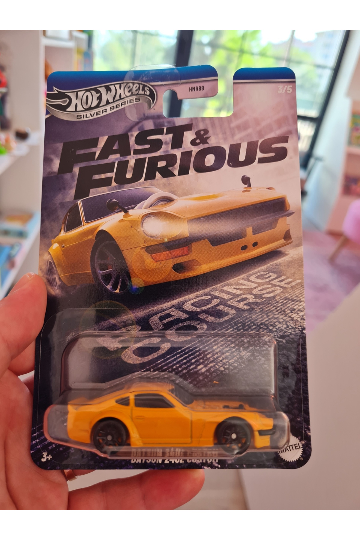 ماشین اسباب بازی سری نقره ای DATSUN 240Z سفارشی LONG KART HNR88 JBY41 از ترکیه HOT WHEELS
