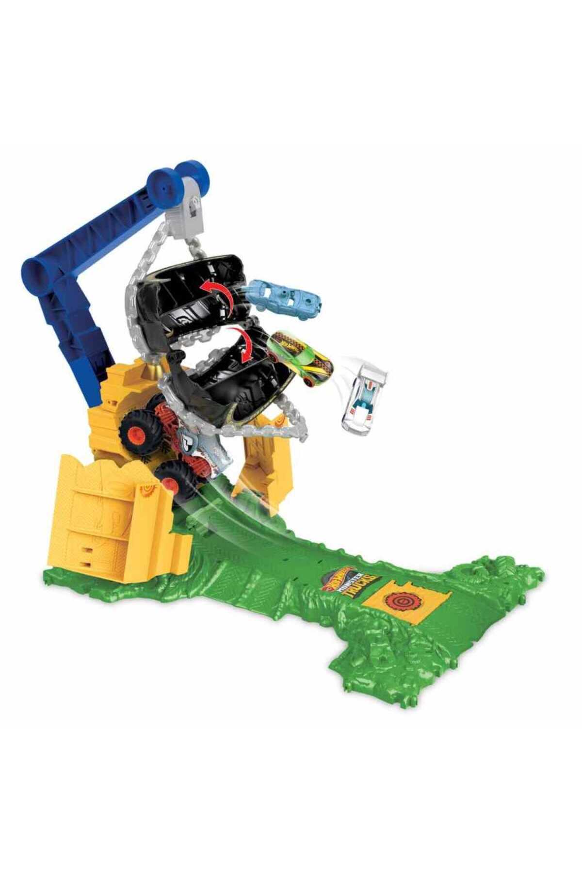 ست وسیله نقلیه چالش RHINOMITE در MONSTER TRUCKS ARENA MTL HTP18 از ترکیه HOT WHEELS