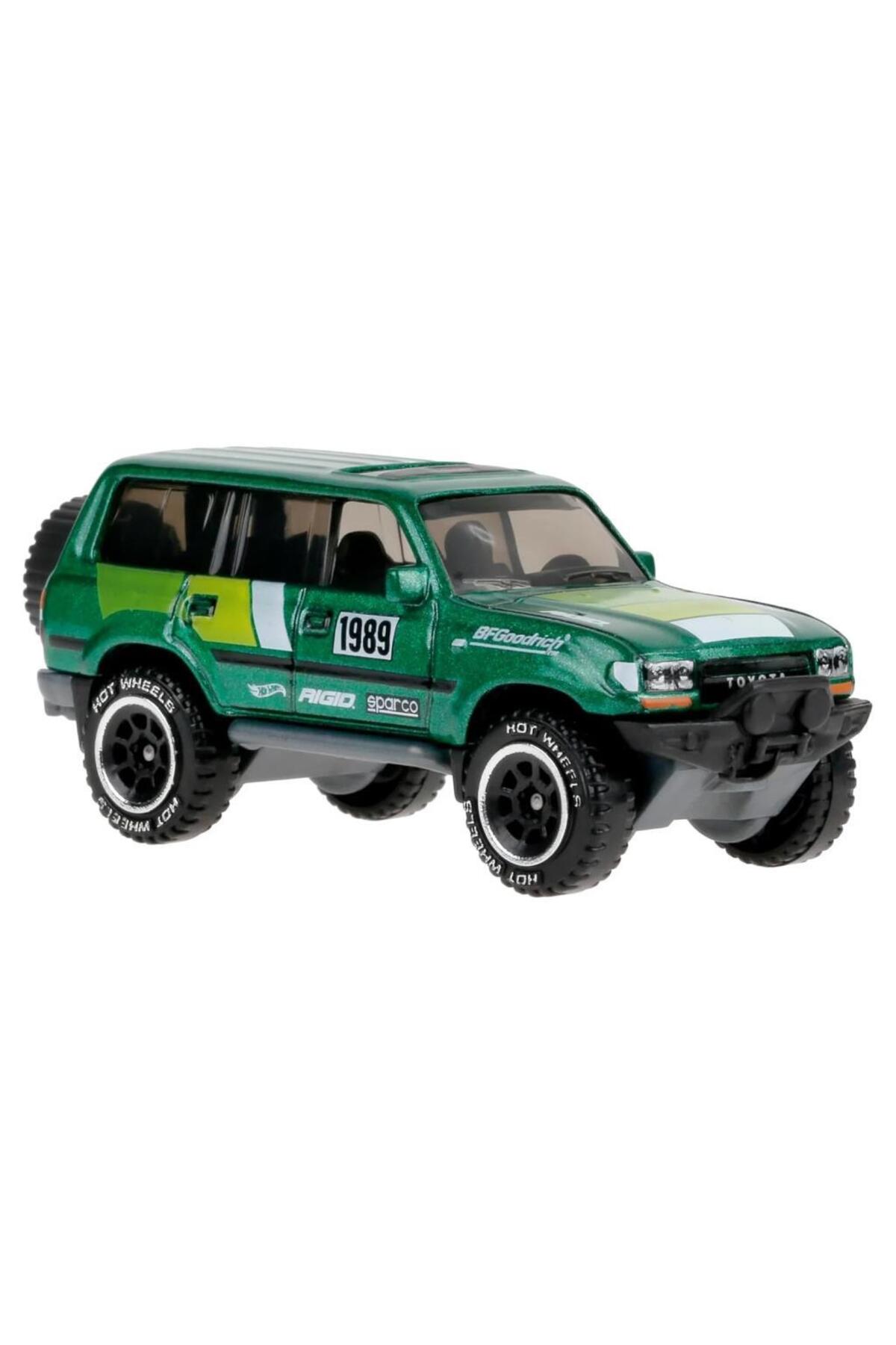 ماشین اسباب بازی تویوتا کامیون سری TOYOTA LAND CRUISER 80 JCB74 HOT WHEELS