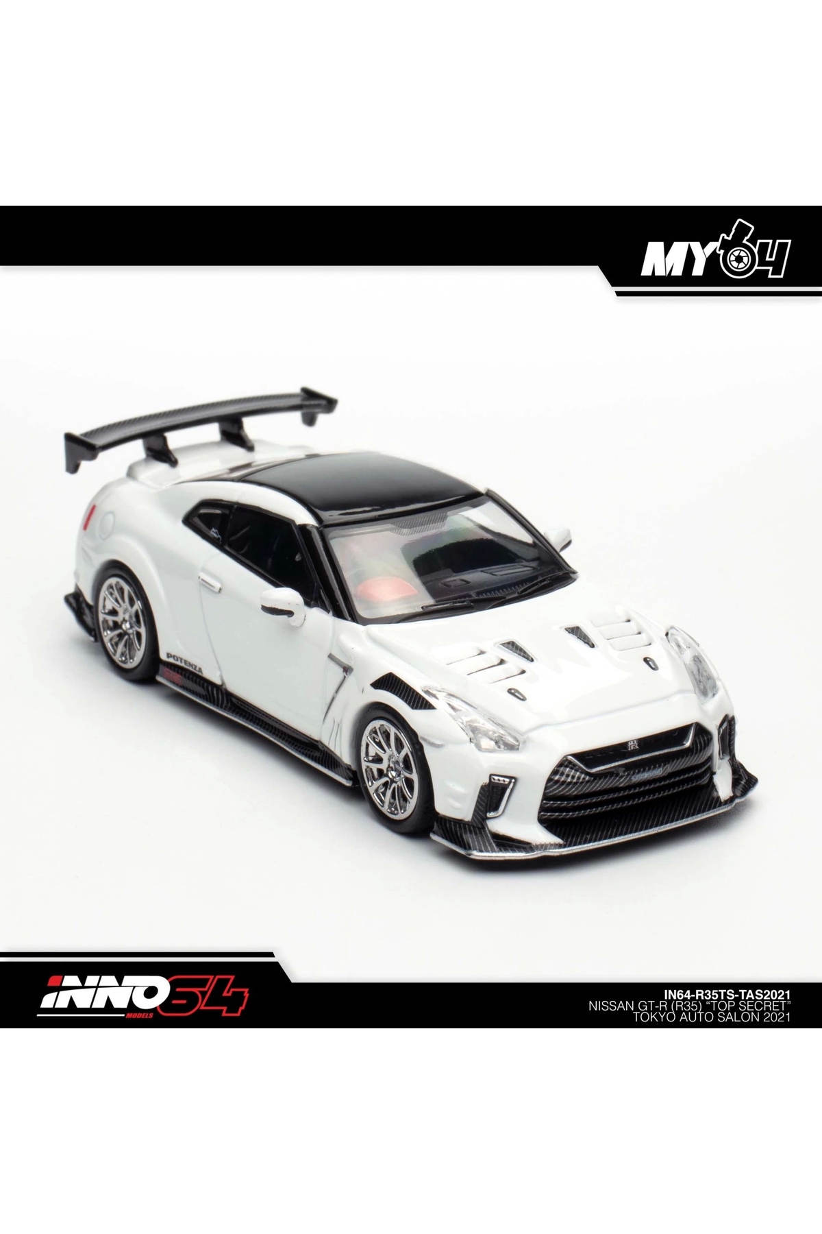 مدل خودرو INNO 1 64 NISSAN GT R R35 TOP SECRET TOKYO AUTO SALON 2021 اورجینال Inno 64 Models