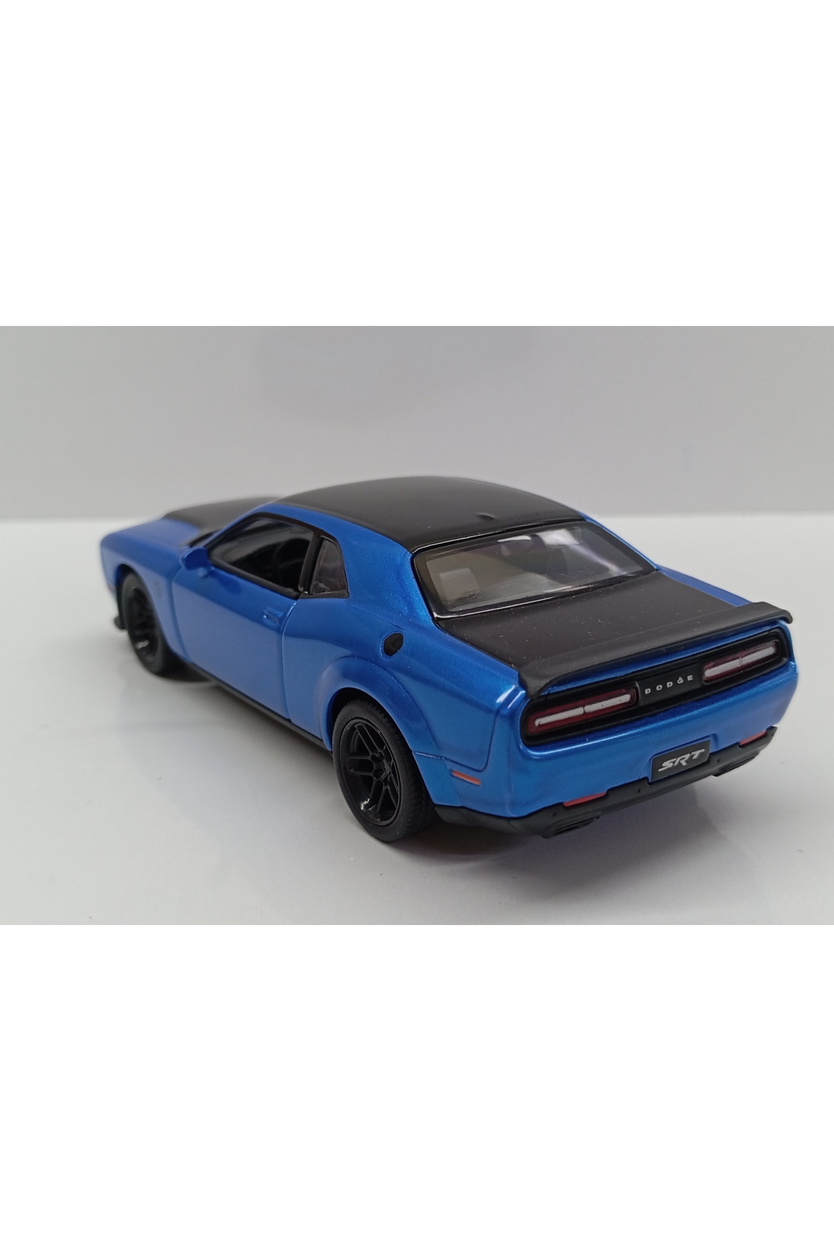 مدل خودرو DIANOMI مقیاس 1:40 DODGE CHALLENGER SRT DEMON BLUE CHECK BIRAK METAL CAR اورجینال Kinsmart