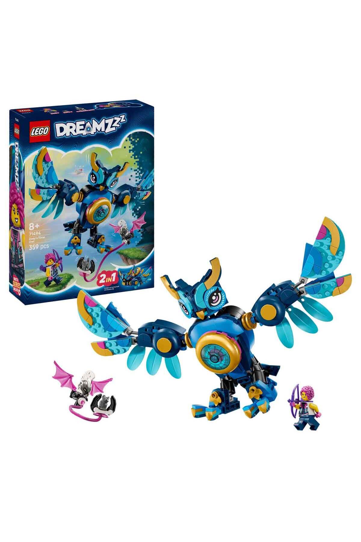 لگو و اسباب بازی های ساخت محور DREAMZZZ ZOEY'S TIME OWL 71494 مدل پرنده مینی برای کودکان 8 سال به بالا اورجینال LEGO
