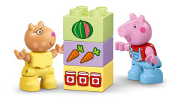 مجموعه ساختنی لگو LEGO دوپلو DUPLO پپا پیگ، تراکتور و بازار مدل 10468، ۱۸ قطعه، حداقل سن ۲ سال