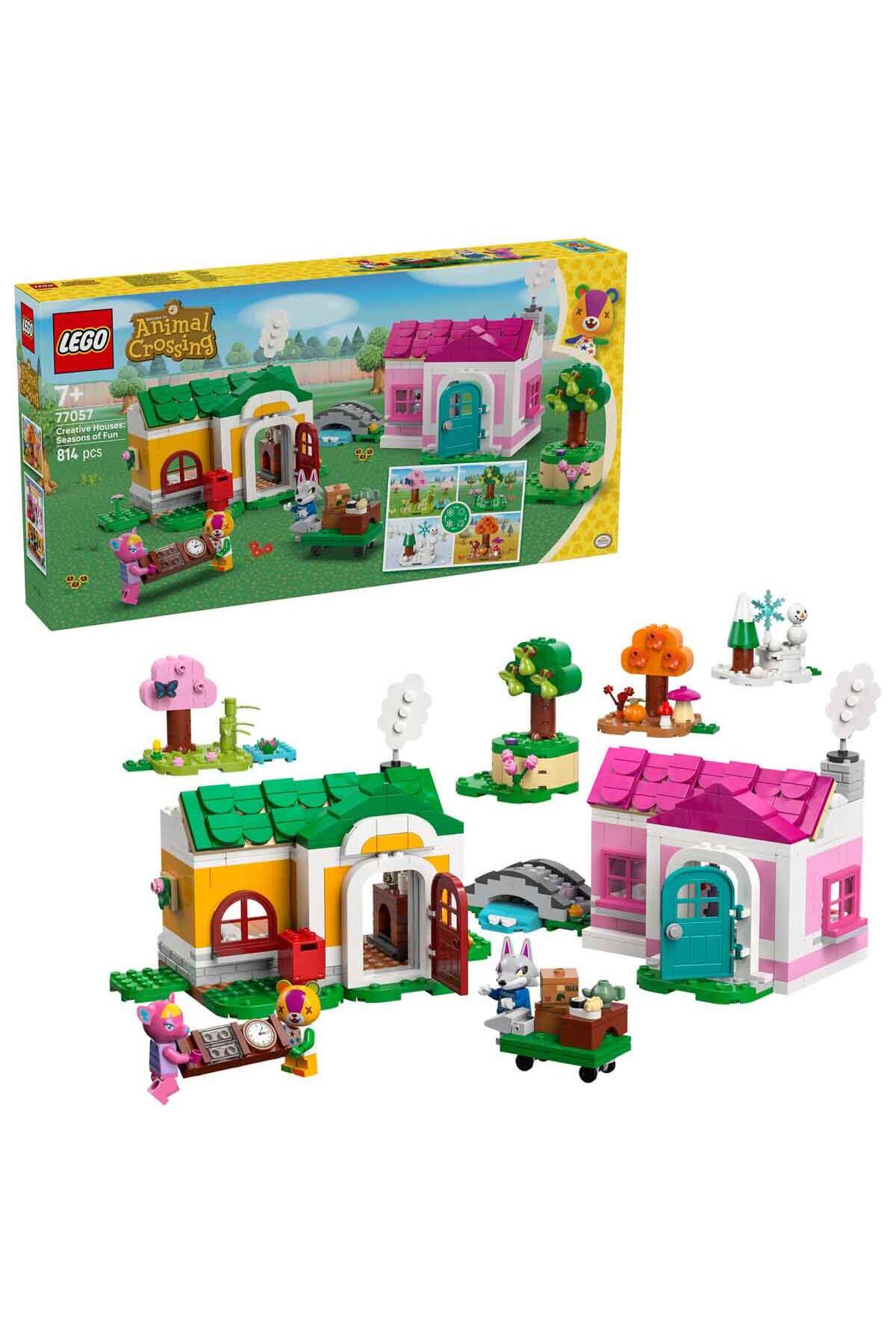 لگو و اسباب بازی های ساخت محور ANIMAL CROSSING CREATIVE HOUSES: SEASONS OF FUN 77057 برای کودکان 7 سال به بالا اورجینال LEGO