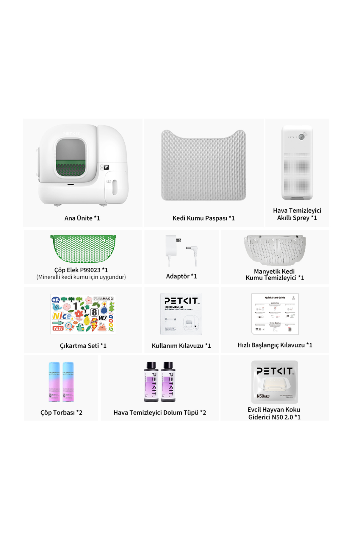 توالت هوشمند گربه پتکیت Petkit مدل Pura Max 2، سفید