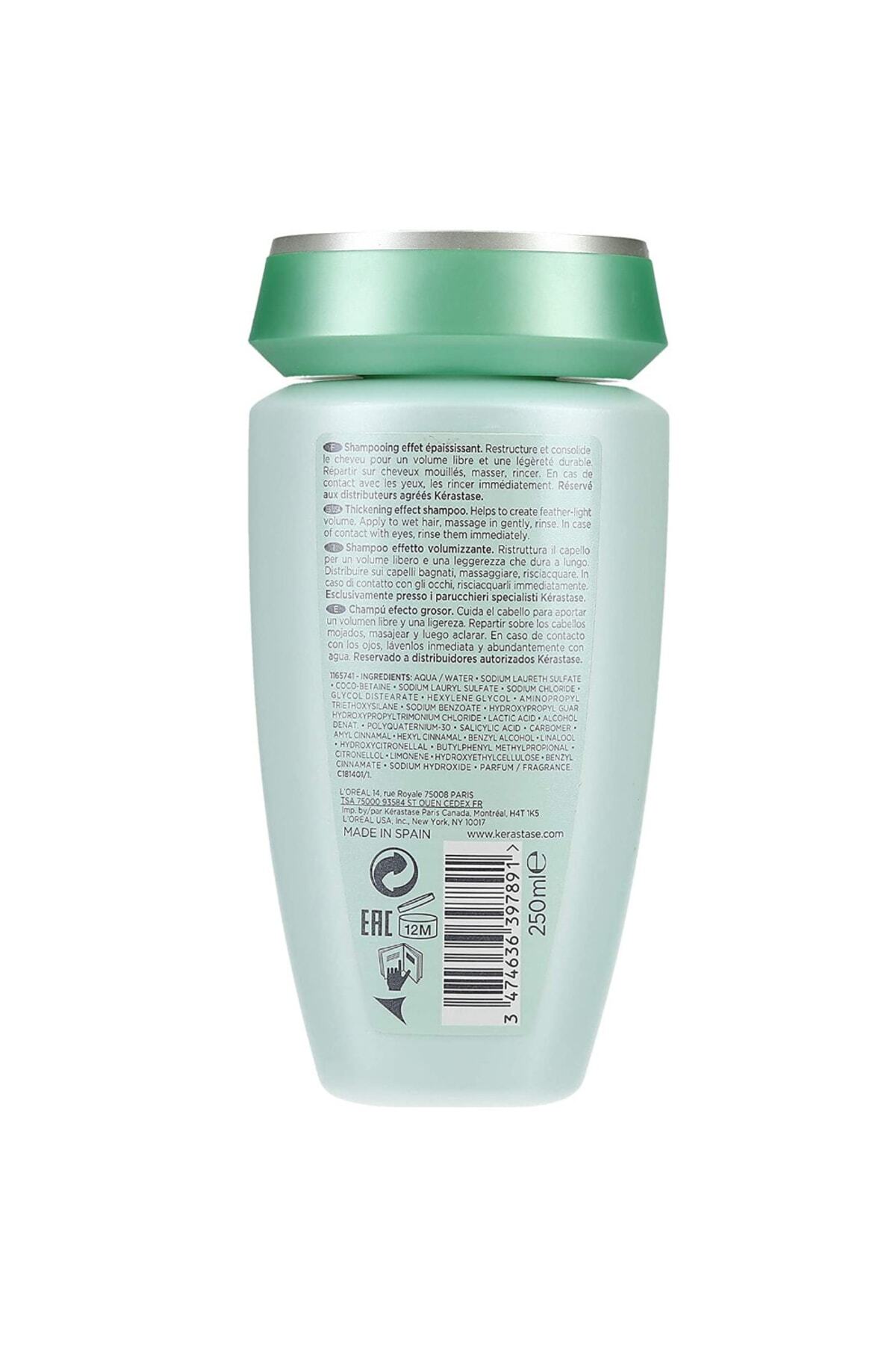 شامپو حجم دهنده مو ولومیفیو بین 250 میل واکافور2124795 کراستاس Kerastase