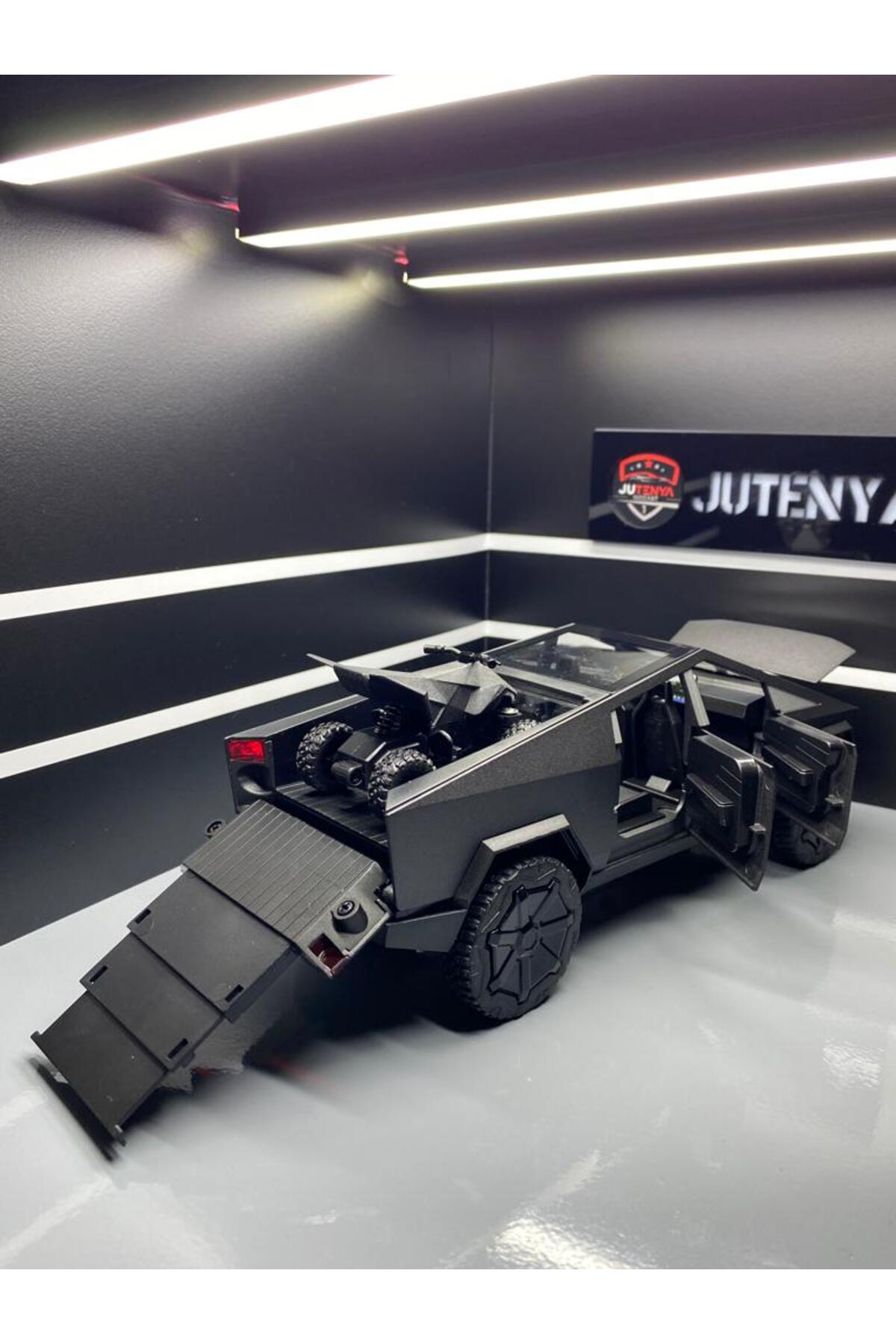 مدل خودرو TESLA CYBERTRUCK 1:24 SCALE DIECAST METAL MODEL CAR COLLECTIVE WITH SOUND AND LIGHT PULL RELEASE اورجینال Jutenya