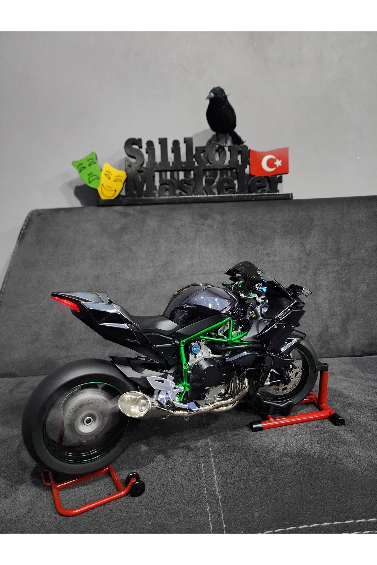 مدل خودرو موتور سیکلت کاوازاکی نینجا H2R اورجینال Silikon Maskeler Türkiye