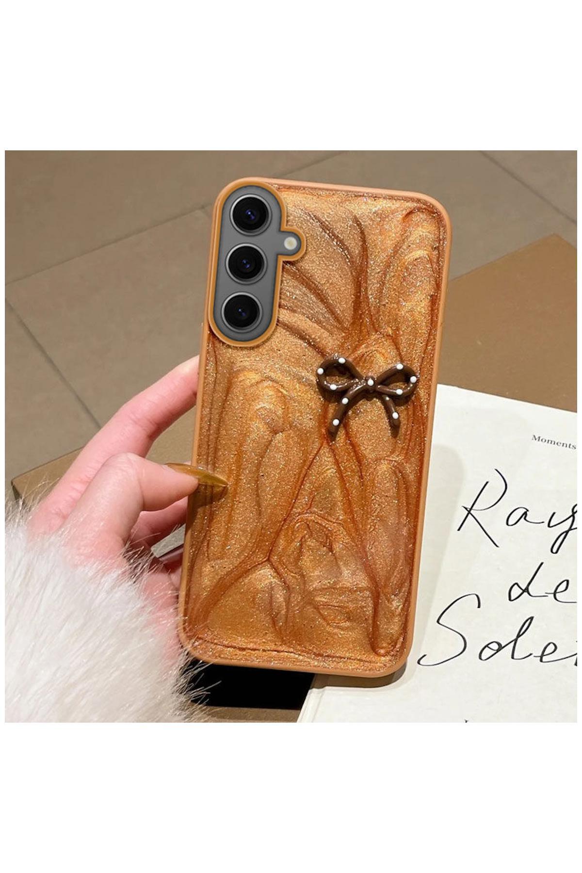 کاور و قاب سازگار SAMSUNG GALAXY S23 FE سیلیکونی قهوه ای فیونکا اورجینال Zebana