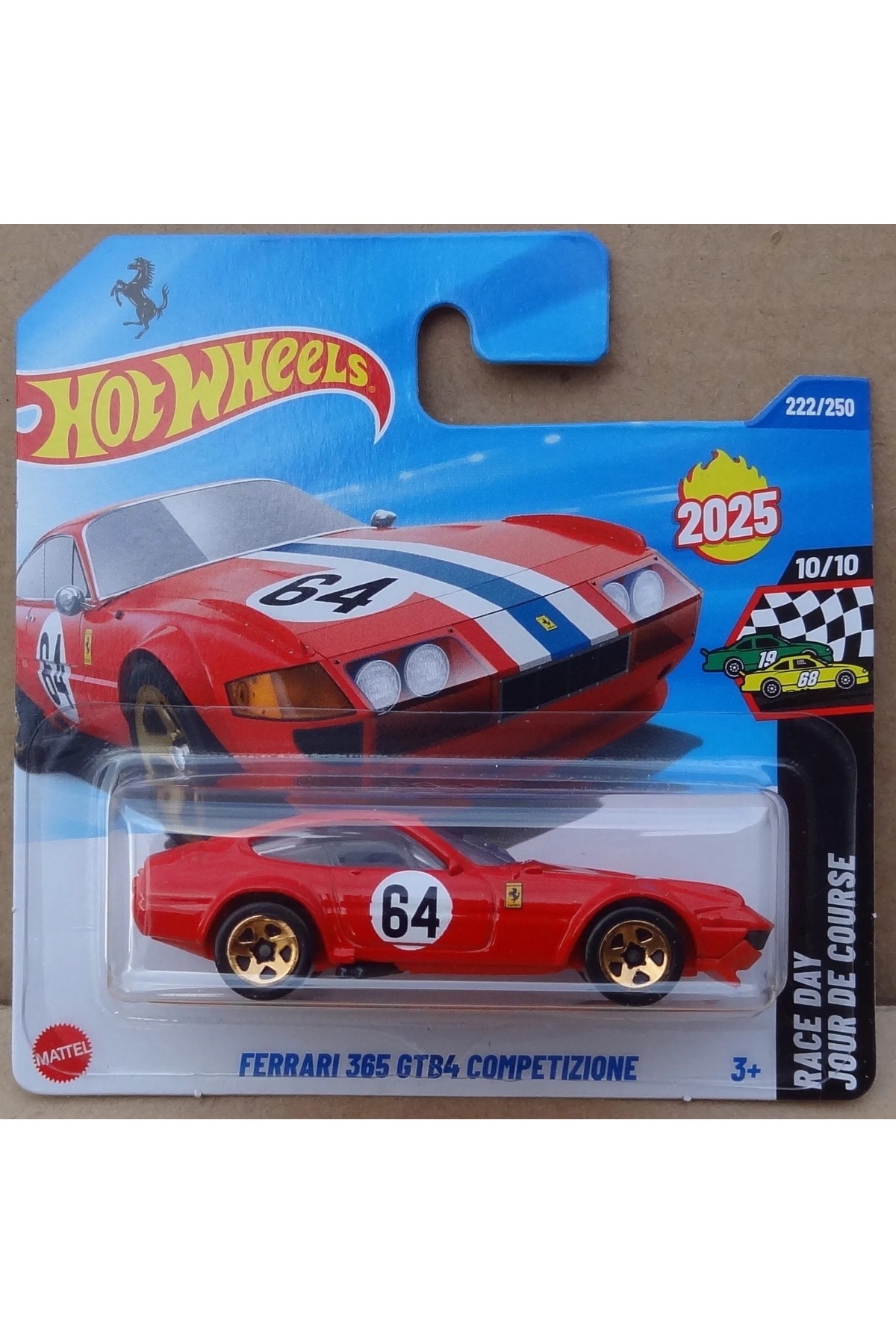 ماشین اسباب بازی FERRARI 365 GTB4 COMPETIZIONE DIECAST CAR مقیاس 1:64 هات ویلز اورجینال HOT WHEELS