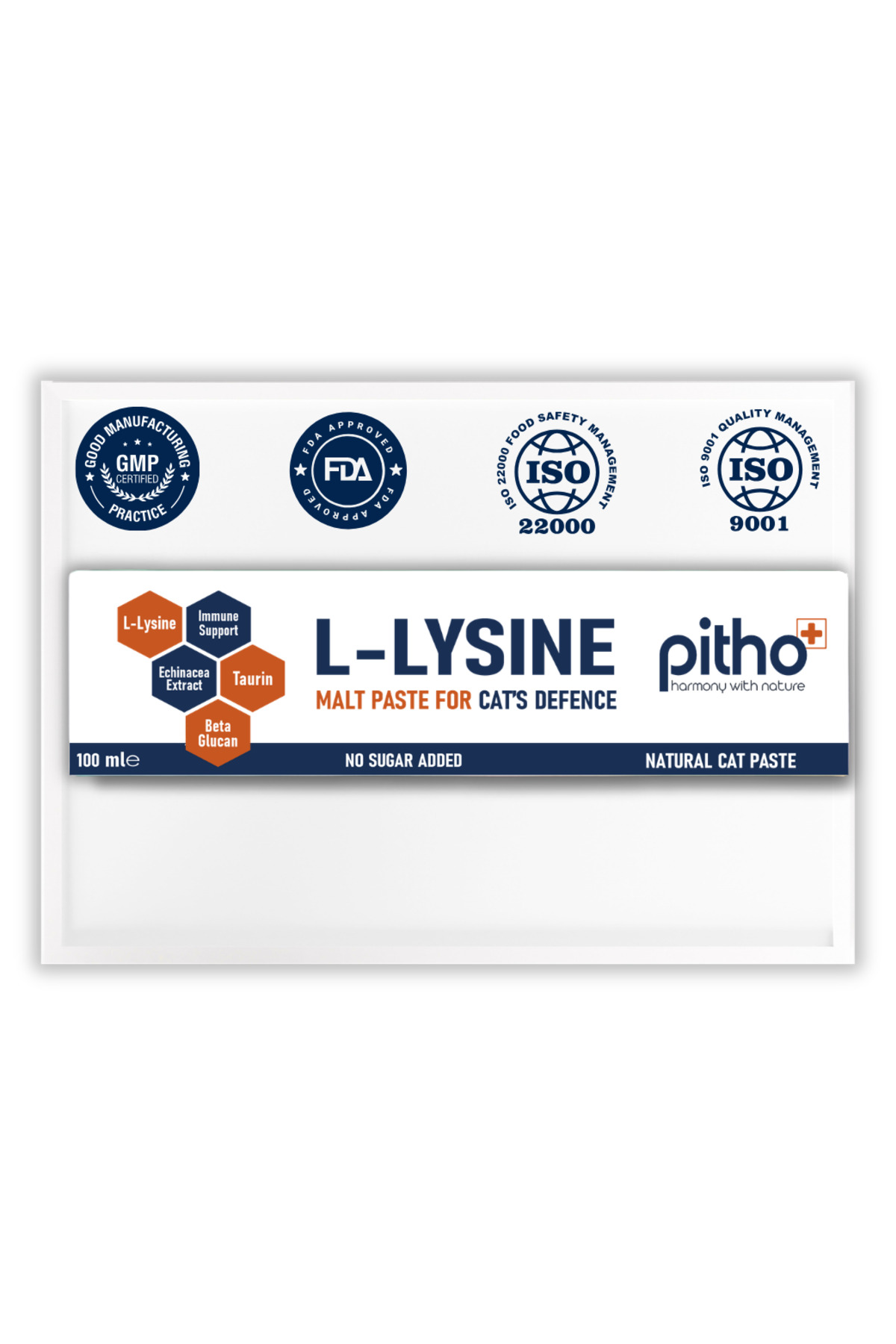 خمیر مالت گربه حاوی ال‌لیزین (L-Lysine)، پیثو Pitho مدل AntiViral