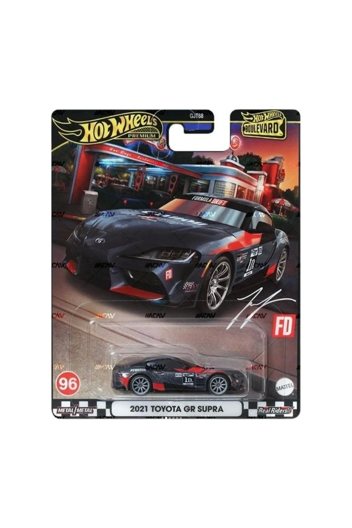 ماشین اسباب بازی خودروهای پریمیوم 2021 تویوتا GR سوپرا HRT56 GJT68 از ترکیه HOT WHEELS