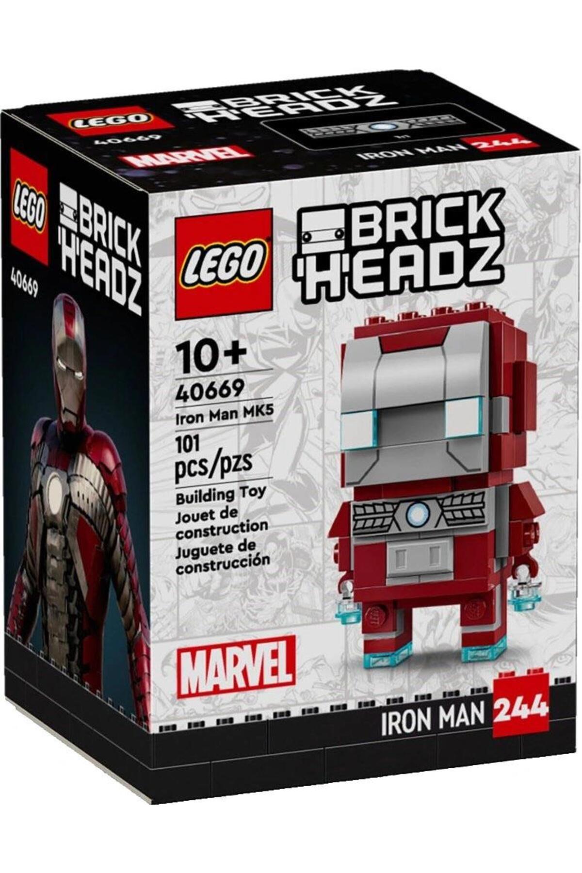 لگو و اسباب بازی های ساخت محور BRICKHEADZ 40669 IRON MAN MK5 اورجینال LEGO