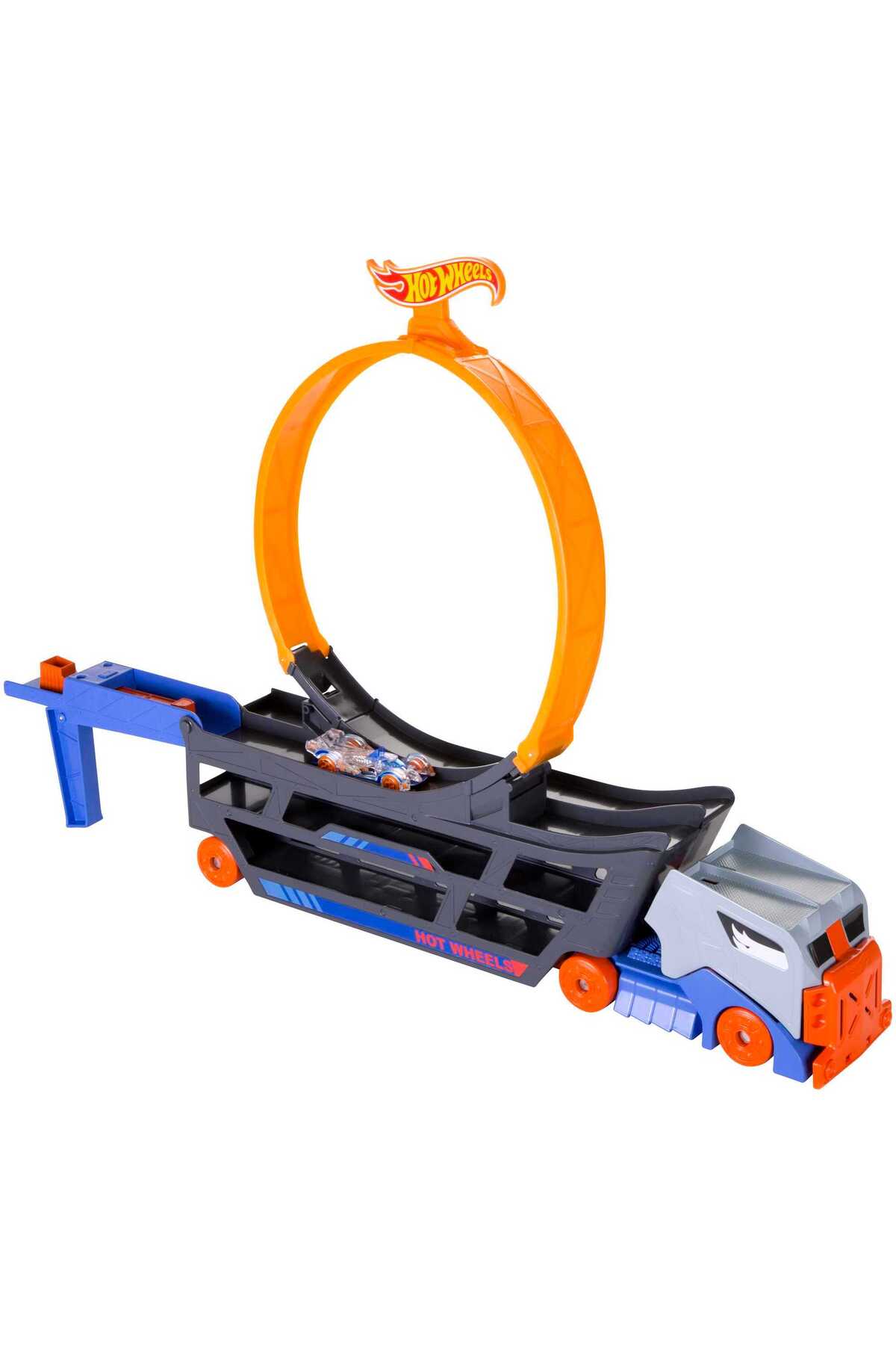 ماشین اسباب بازی ست HOTWHEELS WITH STAND TRANSFORMERS JUMP 18 CARRIER ظرفیت شامل 1 VEHICLE از ترکیه HOT WHEELS