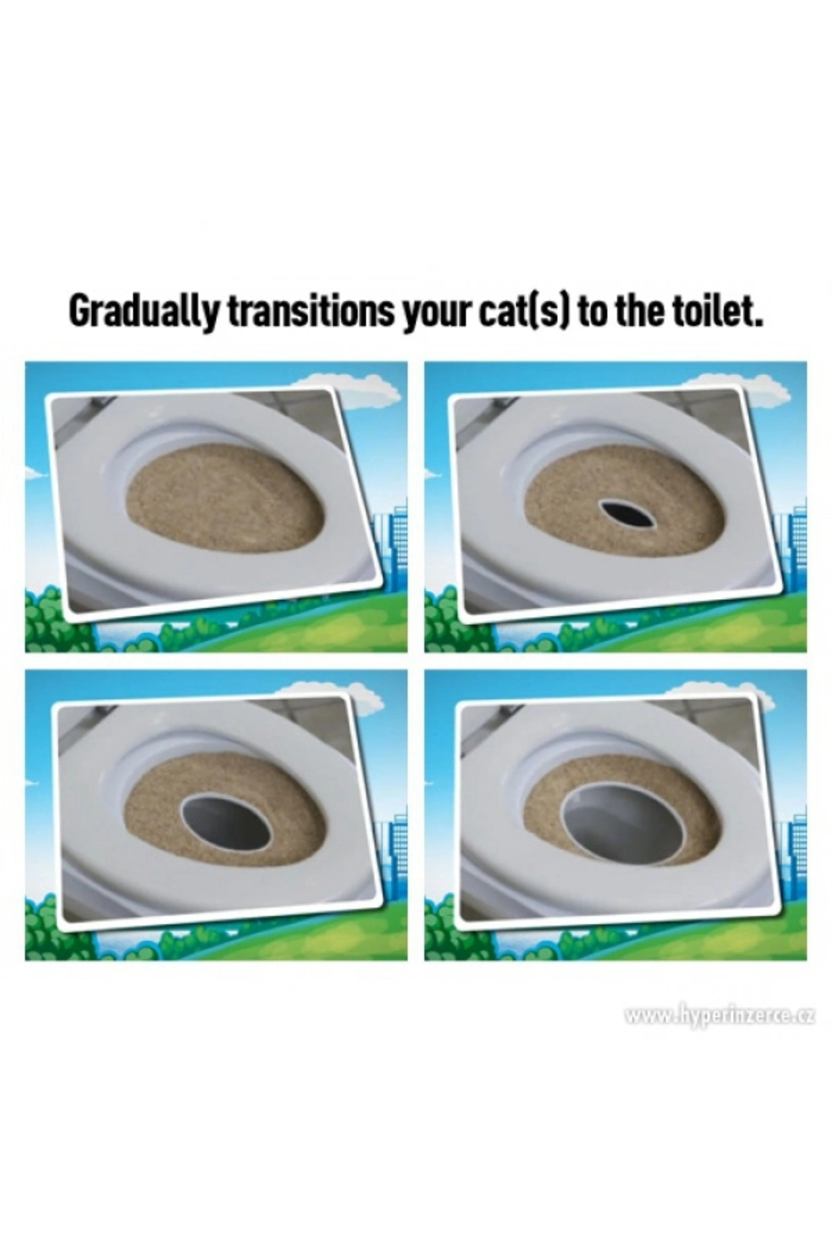 مجموعه آموزش استفاده از توالت گربه تی‌تی‌تی TTT CitiKitty چندرنگ