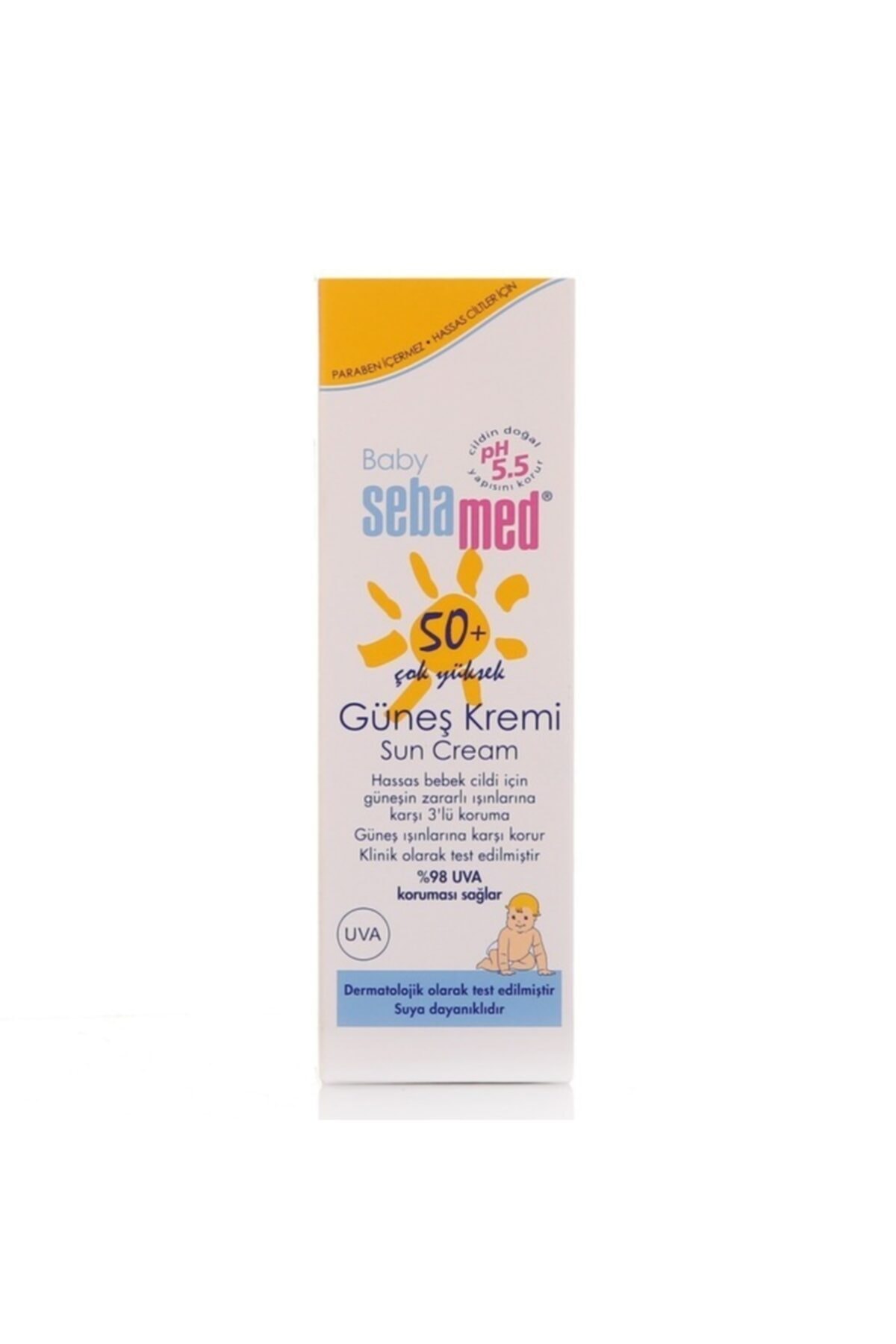 Sebamed کرم ضدآفتاب بچه‌گانه با فاکتور ۵۰ و حجم ۷۵ میلی‌لیتر