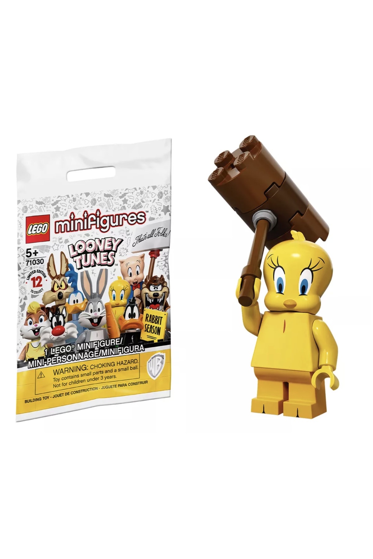لگو و اسباب بازی های ساخت محور 71030 LOONEY TUNES SERIES 5 TWEETY BIRD MINIFIGURE اورجینال LEGO