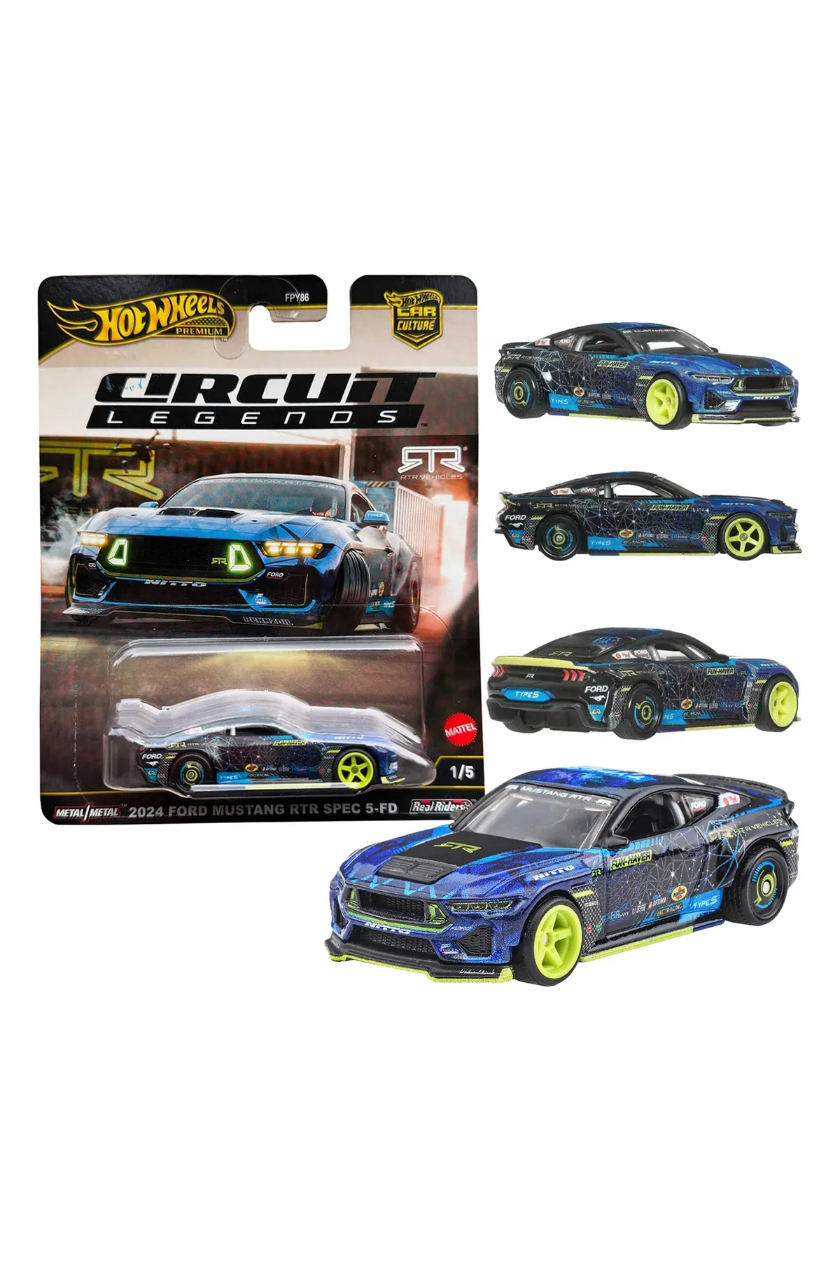 ماشین اسباب بازی HOT WHEELS CIRCUIT LEGENDS 2024 FORD MUSTANG RTR SPEC 5 FD از ترکیه HOT WHEELS
