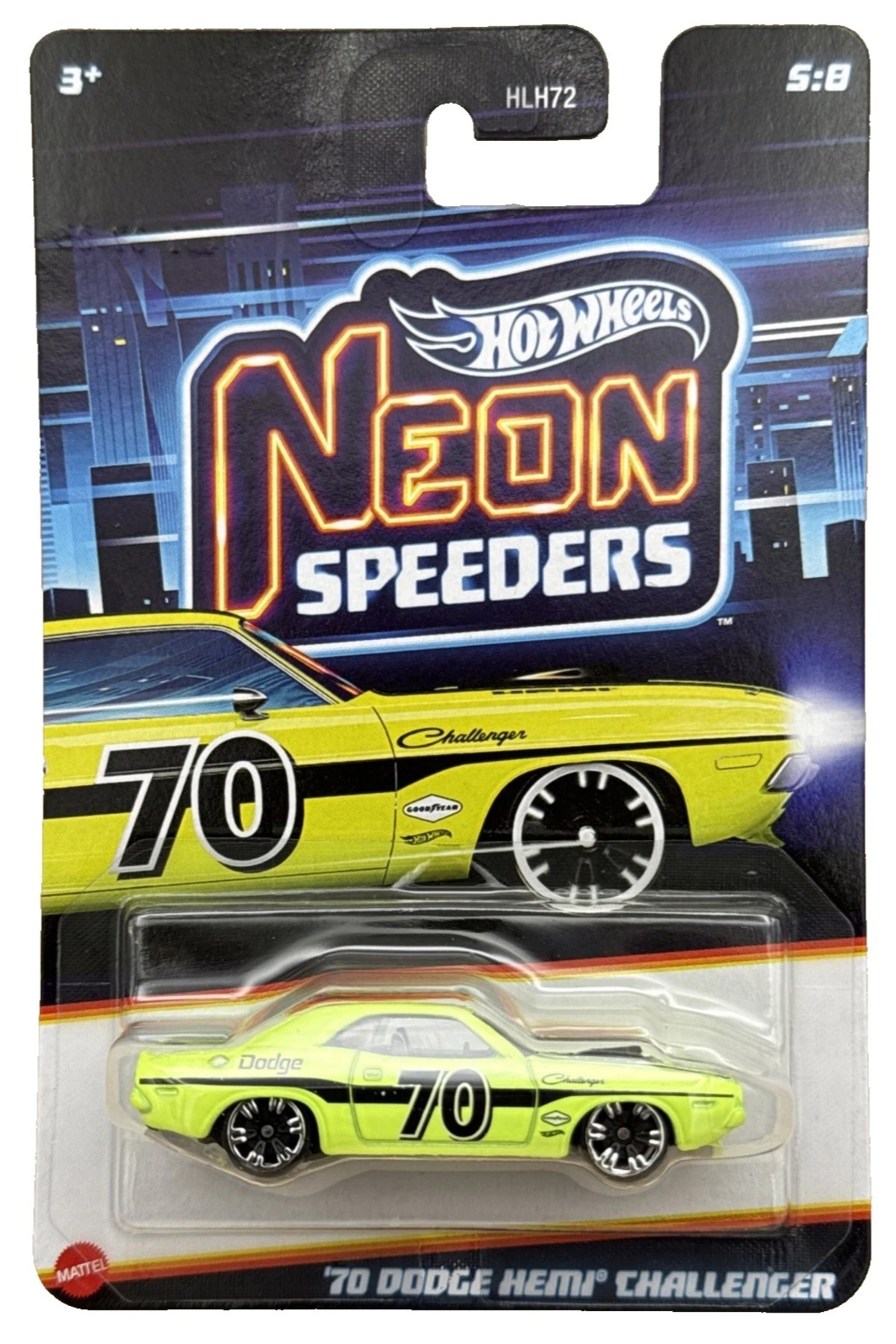 ماشین اسباب بازی سری نقره‌ای 2026 نئون اسپیدرز '70 DODGE HEMI CHALLENGER 5 8 از ترکیه HOT WHEELS