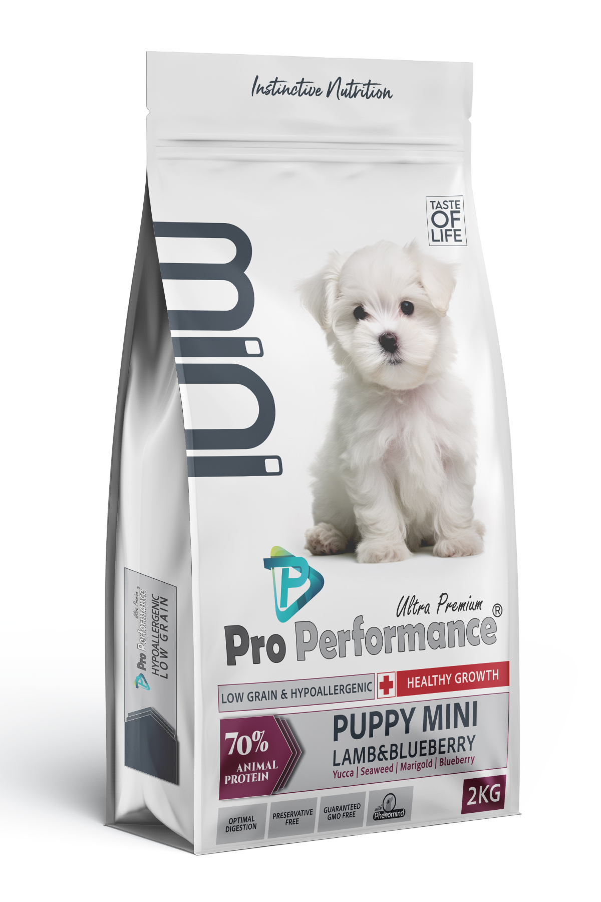 غذای خشک سگ پرو پرفورمنس Pro Performance Puppy Mini با طعم بره و بلوبری، ۲ کیلوگرم
