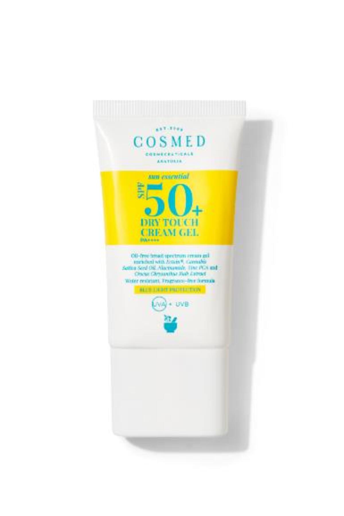 کرم ضد آفتاب صورت ژل لمسی خشک SUN SPF50 40 میل COSMED