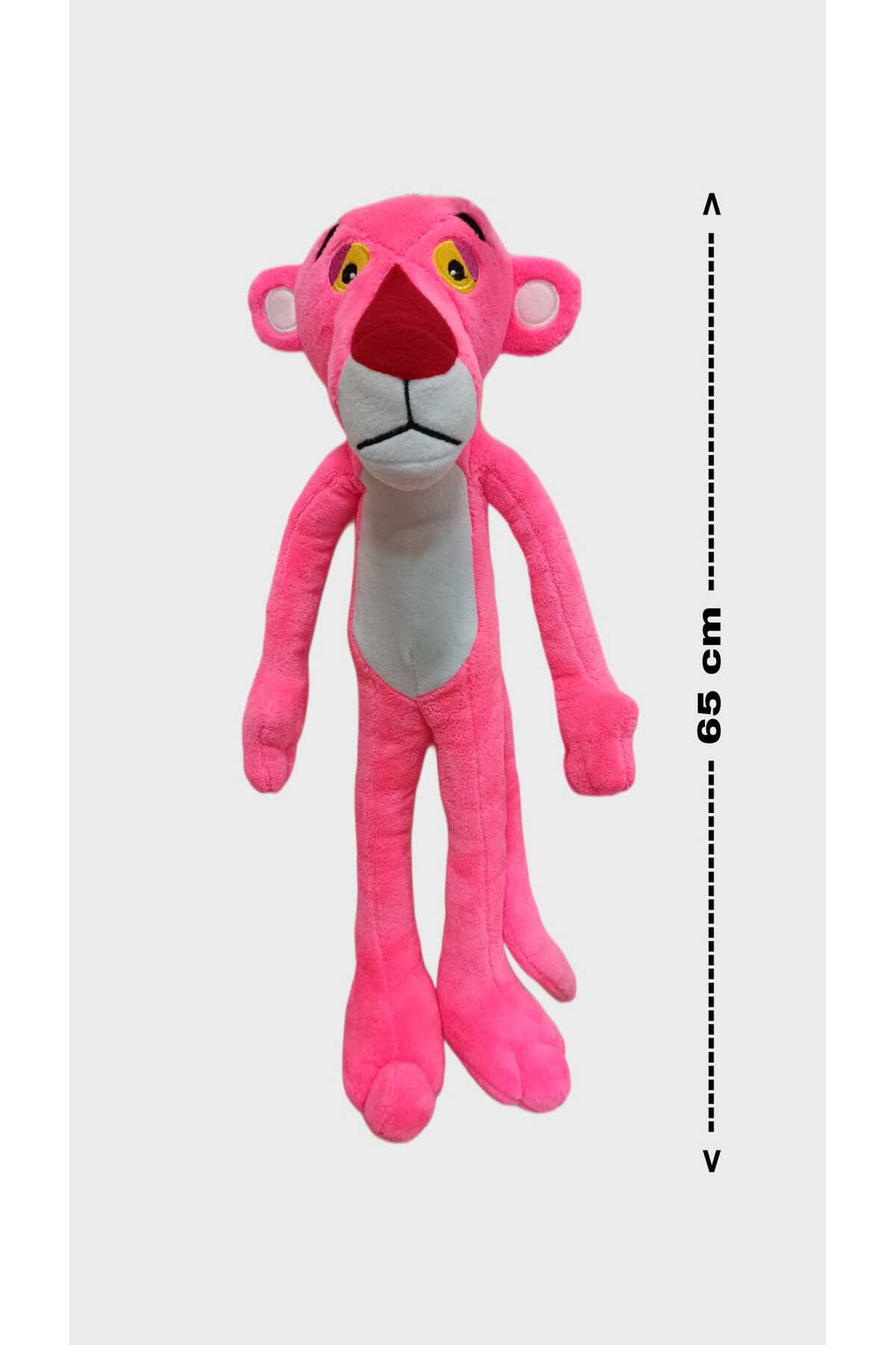 اسباب بازی های پشمی مخمل دار پلنگ صورتی 65 سانتی متر GRAN TOYS
