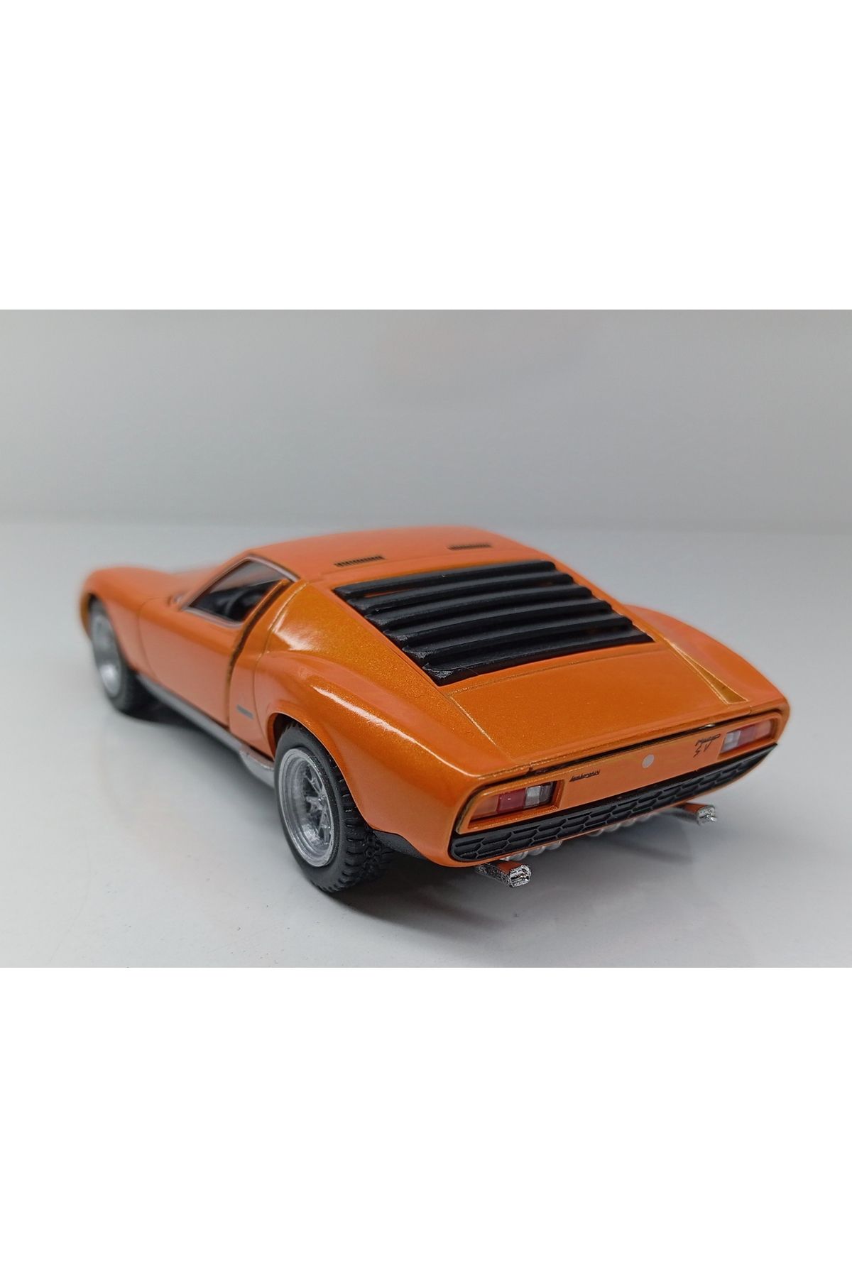 مدل خودرو مقیاس 1:34 نارنجی 1971 LAMBORGHINI MIURA SV P400 PULL DROP METAL CAR اورجینال Kinsmart