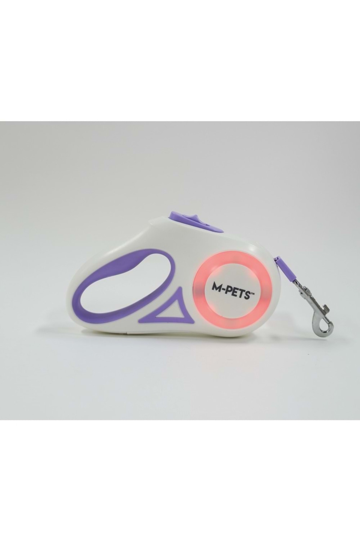 بند قلاده سگ جمع‌شونده LED ام‌پتس M-PETS Flash، طول ۵ متر، بنفش