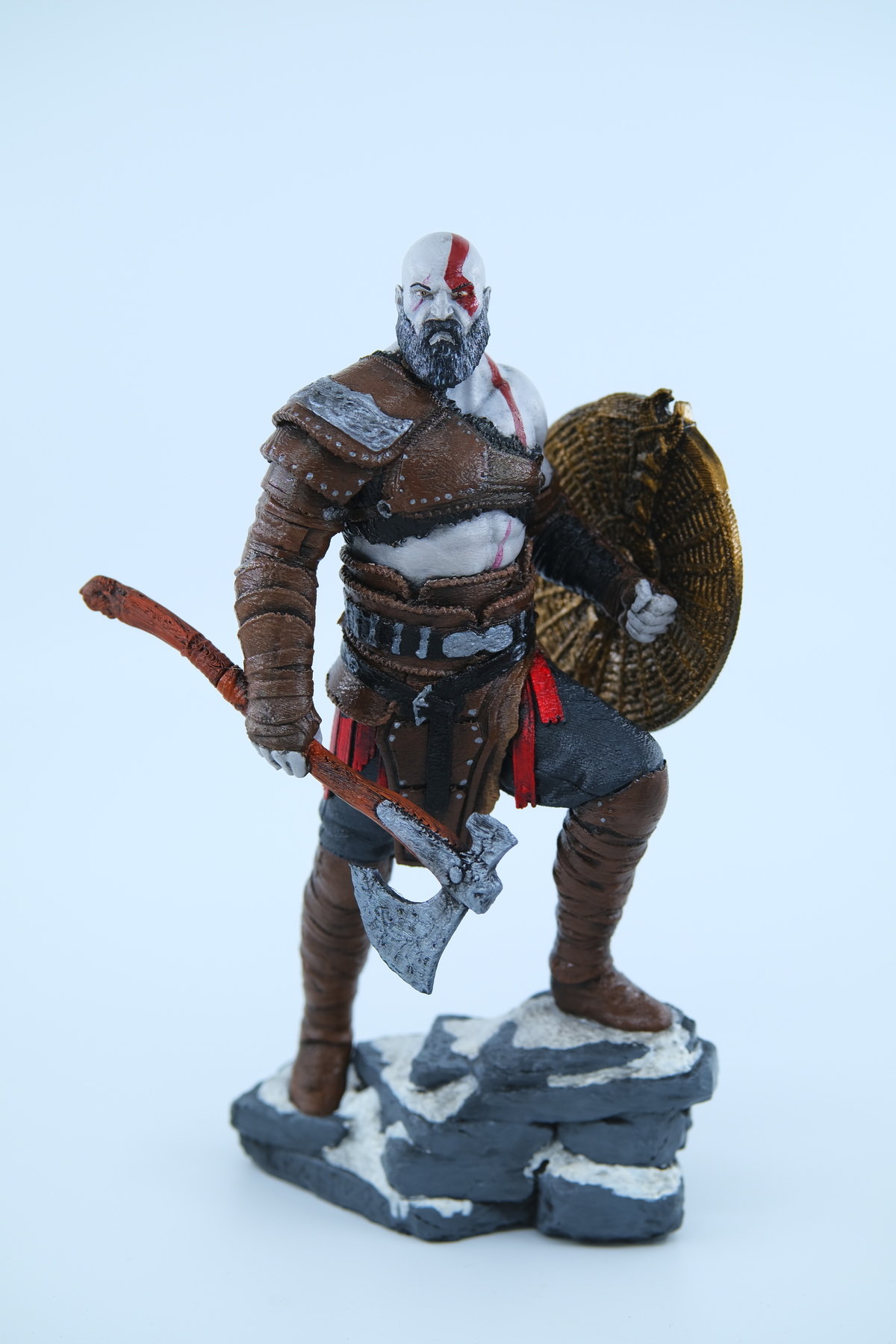 فیگور KRATOS GOD OF WAR BUST شکل 23 سانتی متر PWUL WORKS