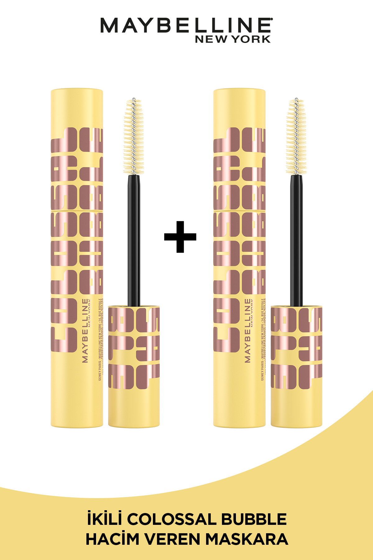 ریمل حباب دوتایی سیاه و سفید Maybelline New York