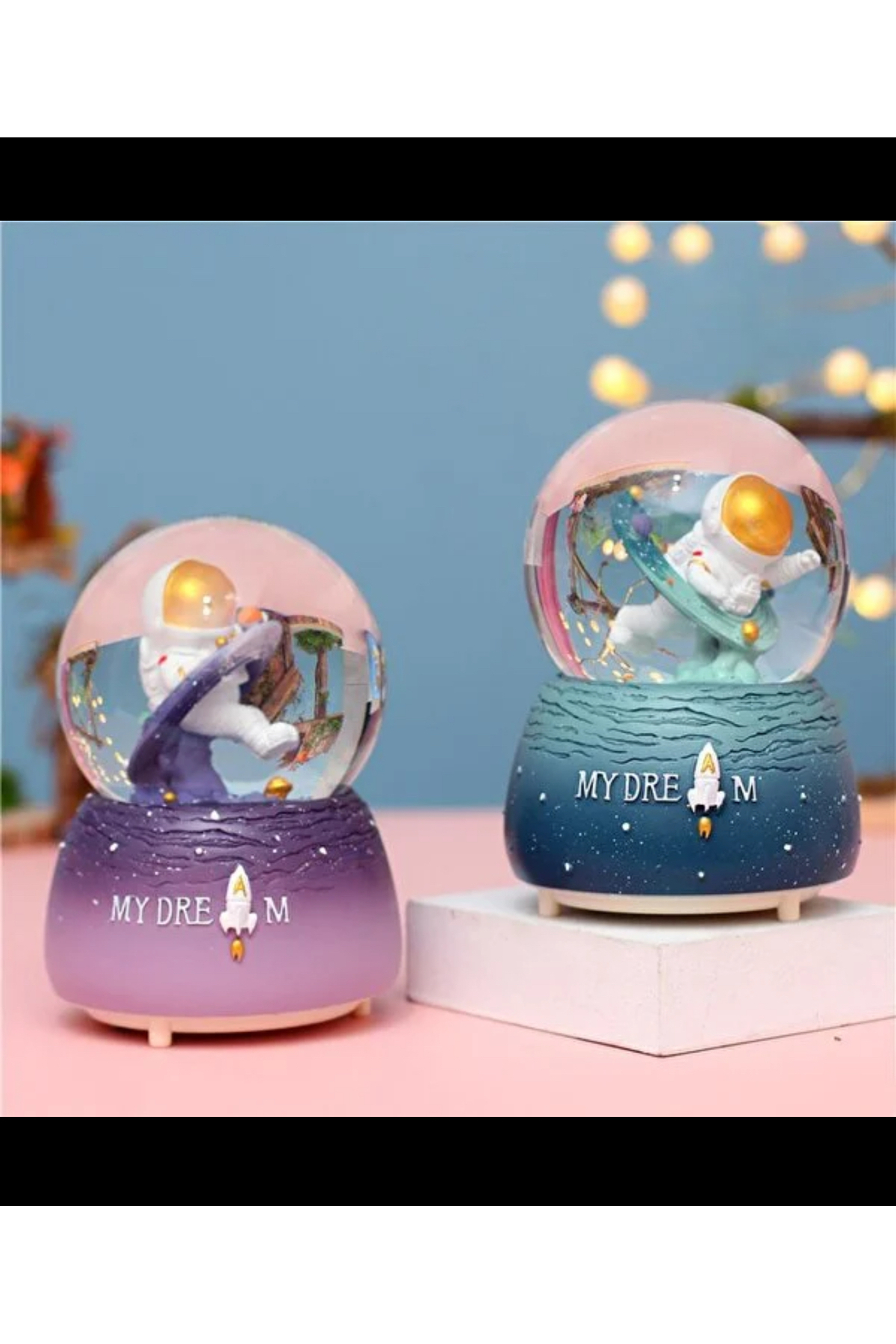 گوی برفی فضانورد SNOW GLOBE سایز متوسط از ترکیه PS Drop