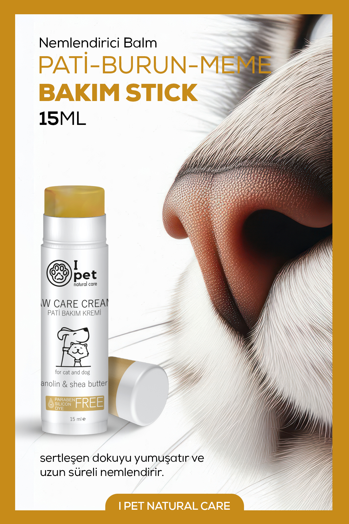 کرم استیکی مراقبت از پنجه سگ و گربه آی پت نچرال کر I PET NATURAL CARE