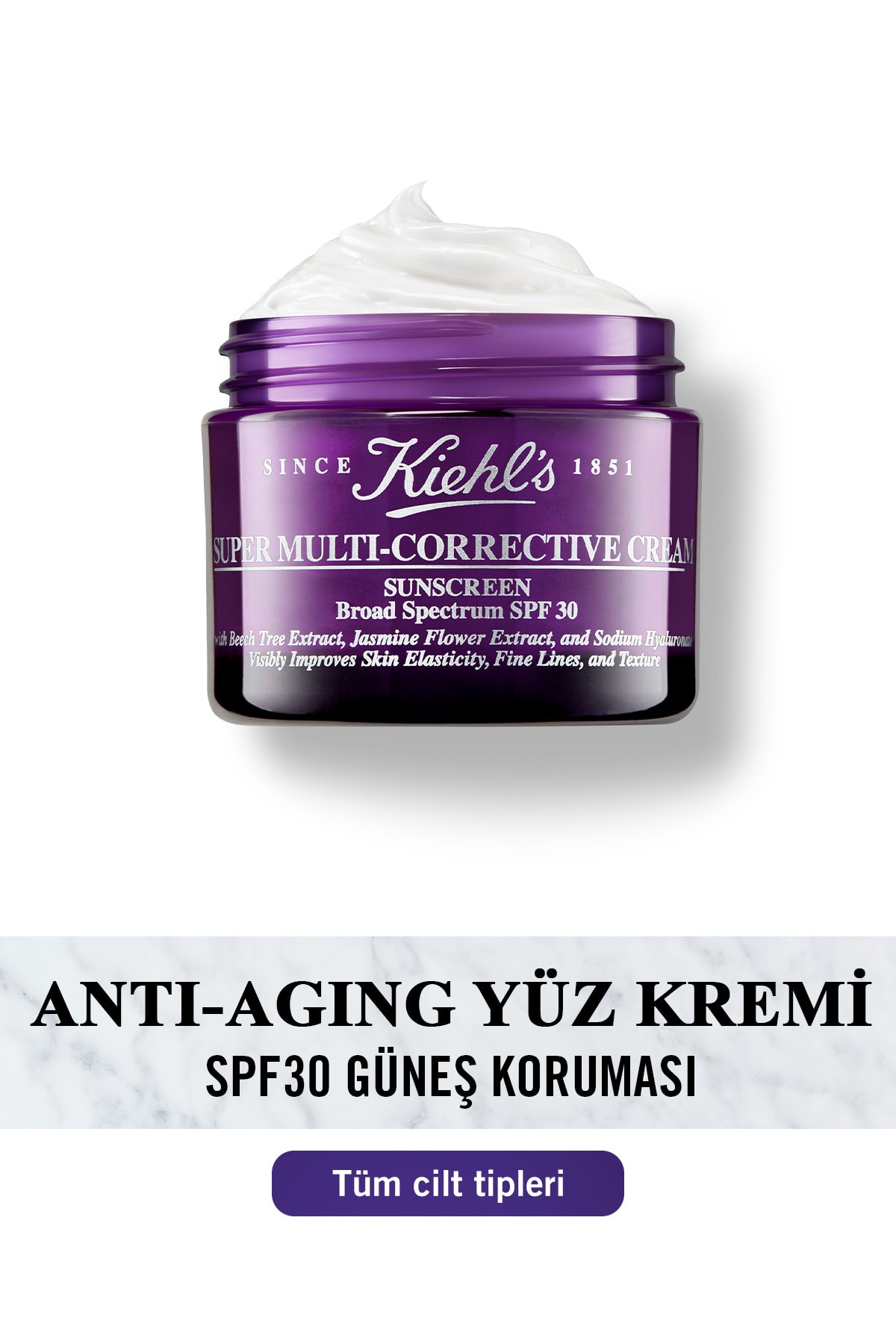 Kiehl's کرم مراقبتی چندمنظوره ضدپیری 7 قطعه SPF30 50 میلی لیتر
