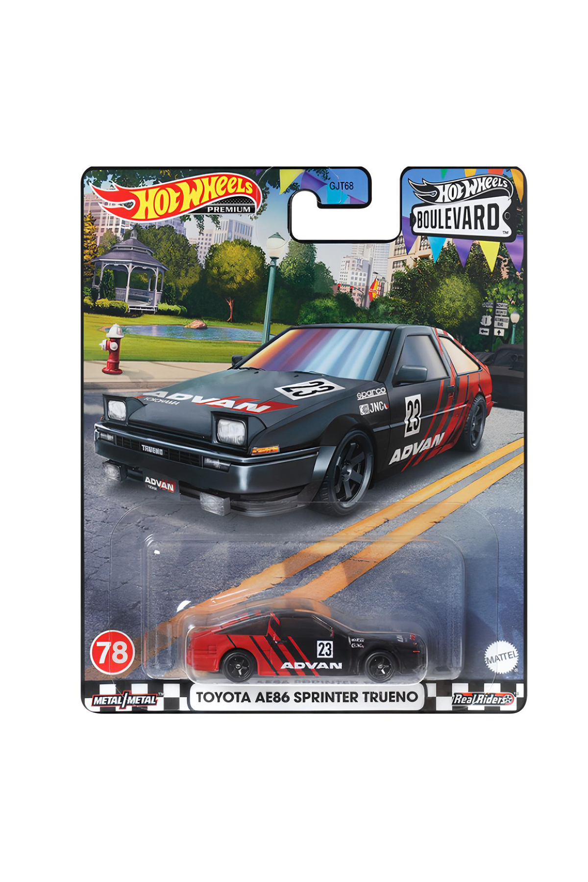 ماشین اسباب بازی خودروهای پریمیوم بلوار تویوتا AE86 SPRINTER TRUENO از ترکیه HOT WHEELS