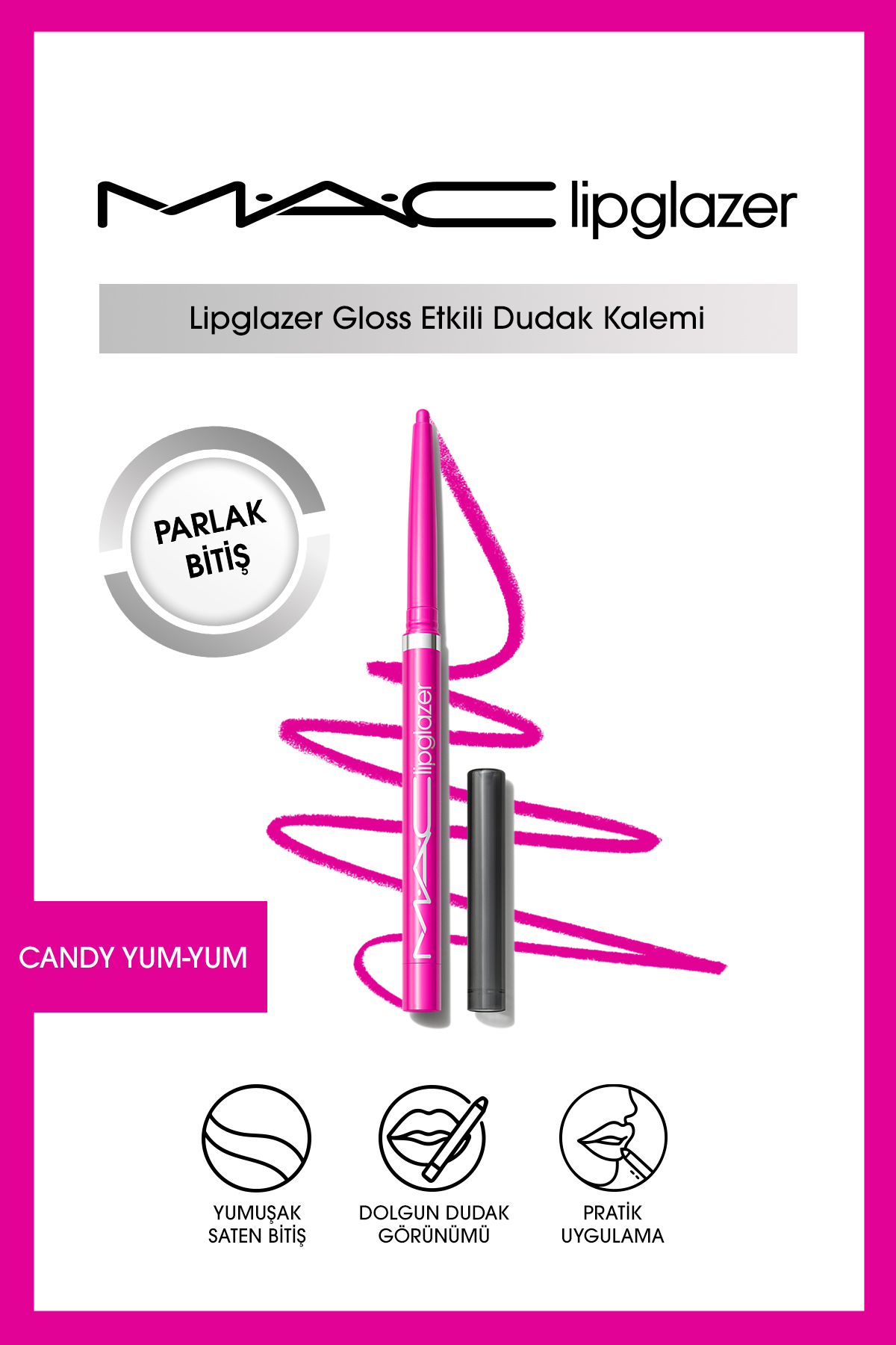 خط لب LIPGLAZER GLOSS EFFECT LIP PENCIL CANDY YUM Mac