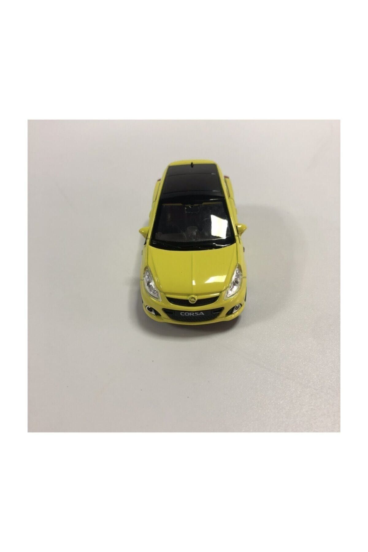 مدل خودرو OPEL CORSA METAL PULL DROP CAR YELLOW اورجینال WELLY