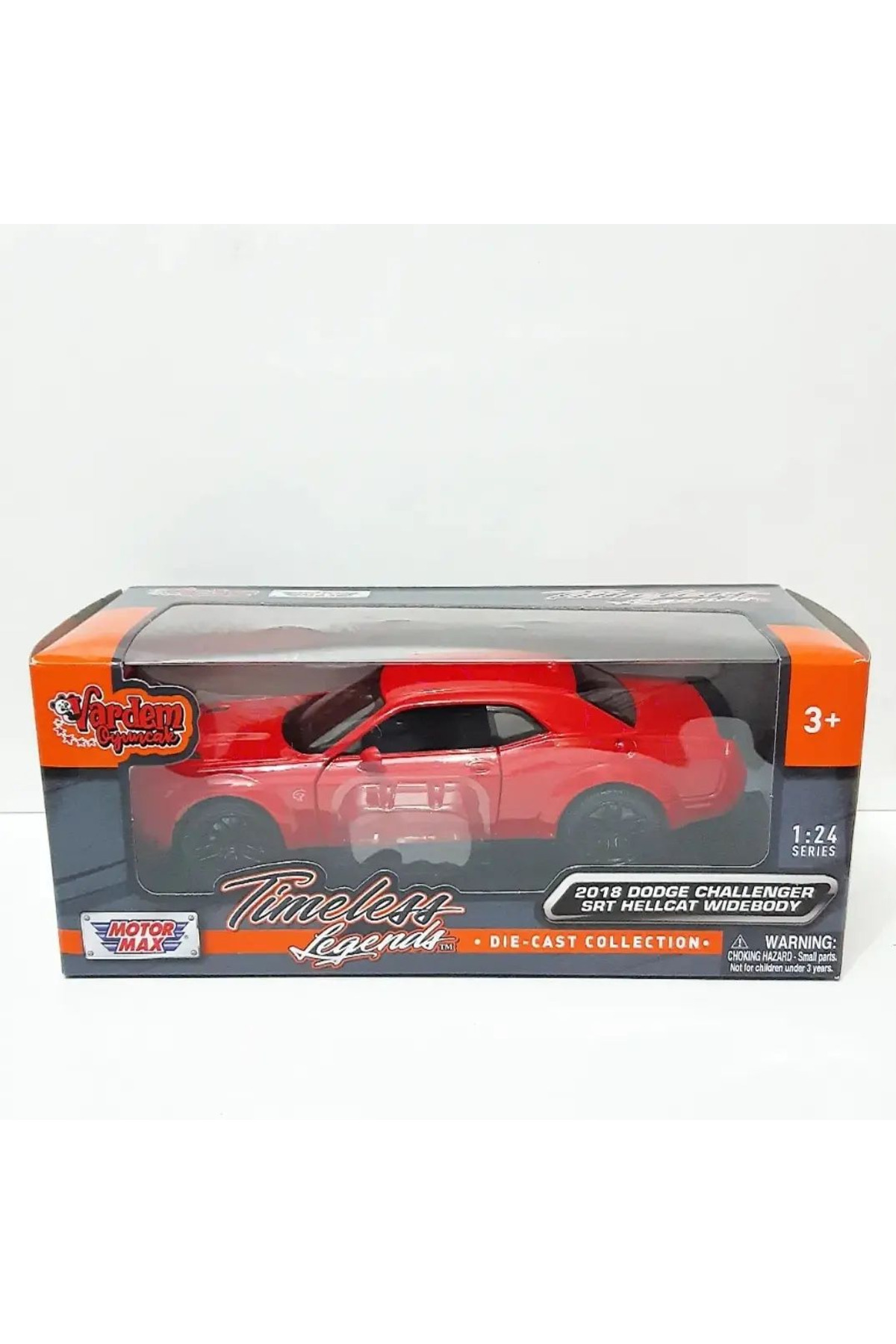 مدل خودرو 1.24 MOTORMAX LICENSED DODGE CHALLENGER رنگ قرمز اورجینال WELLY